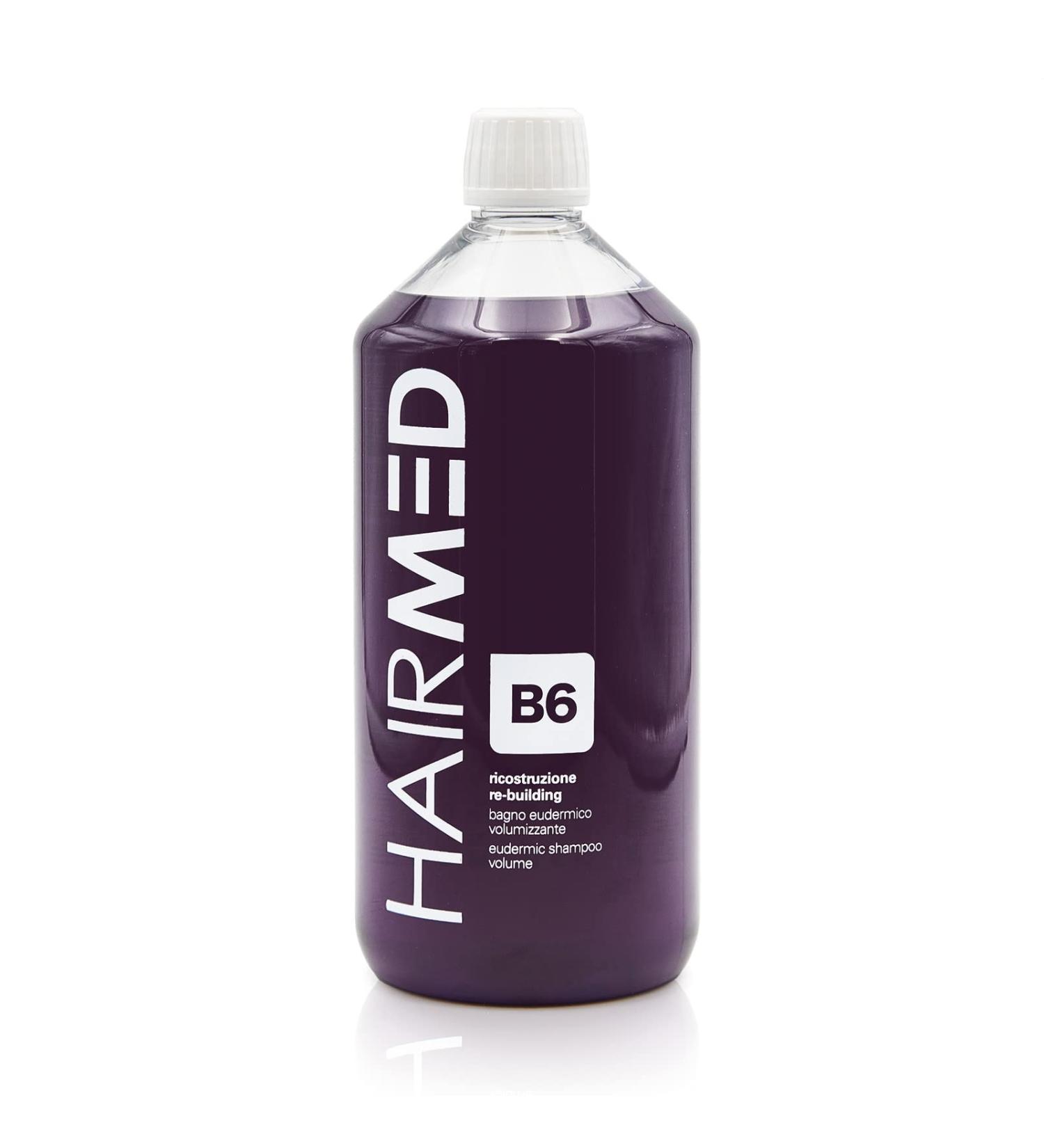 HAIRMED B6 Volumising Shampoo for Fine Hair Keratin Restructuring Shampoo 1000 ml - Buy Online on GoSupps.com