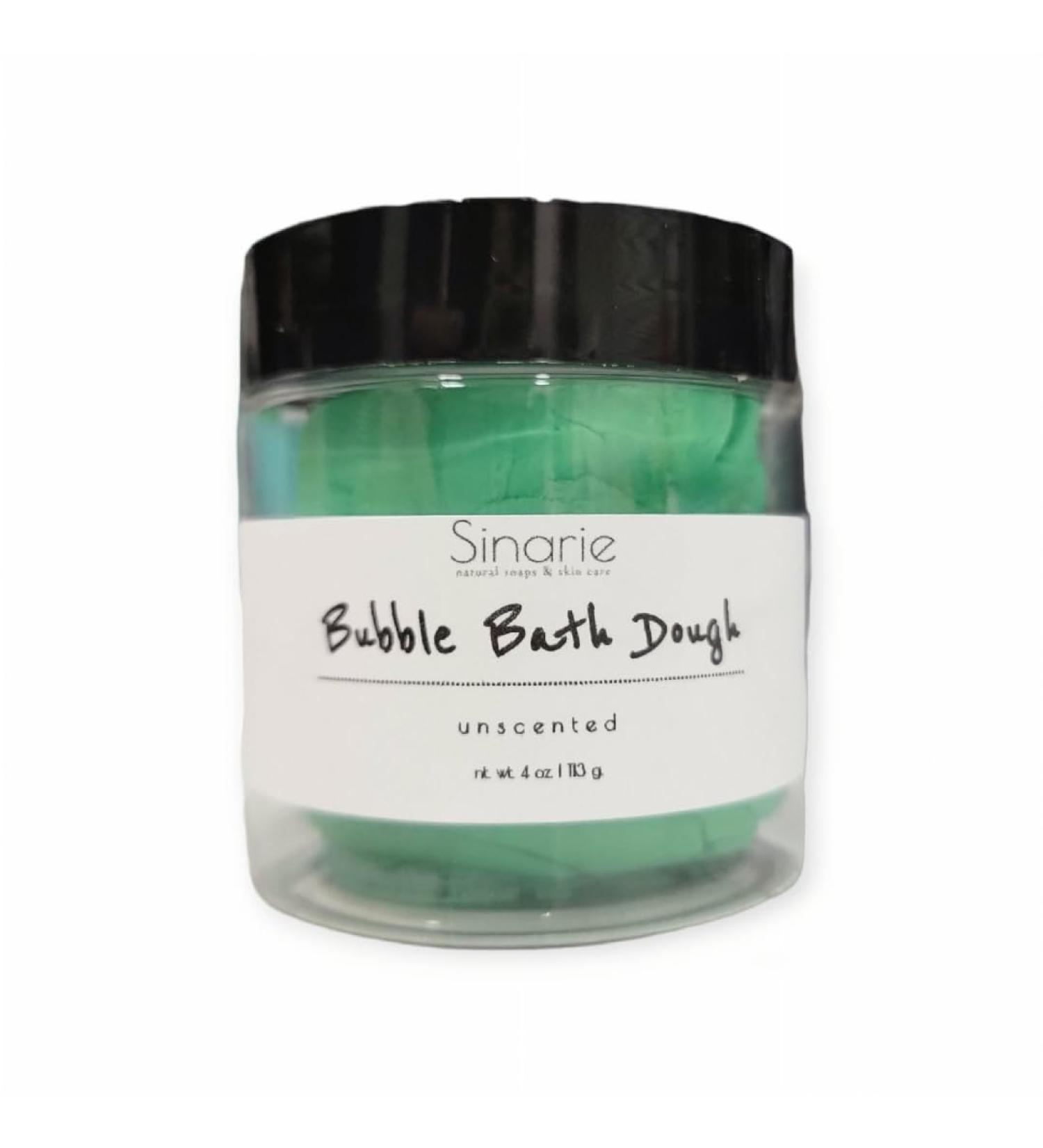 Bubble Bath | Bubble Bath Dough | Bath Melts | Bath Dough | Bubble Bath Colors | Sensitive Skin | Fun for Kids | Bubble Bath Fun | Soap Dough (Unscented Green 4 oz.)