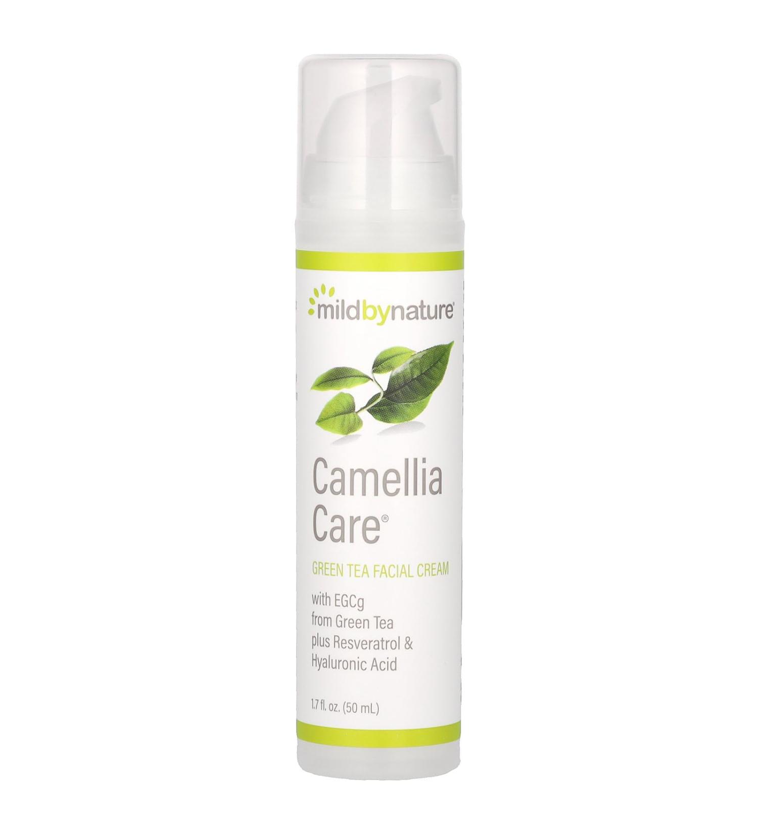 Mild By Nature Camellia Care EGCG Green Tea Skin Cream - Revitalize & Nourish Skin (1.7 fl oz) - International Shipping Available - Buy Online on GoSupps.com