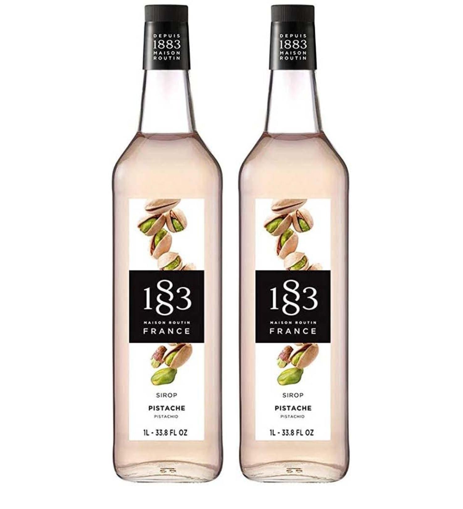 Maison Routin 1883 Pistachio Flavour Syrup 1L Glass Bottle 2 Pack Pistachio 1 l (Pack of 2) - Buy Online on GoSupps.com