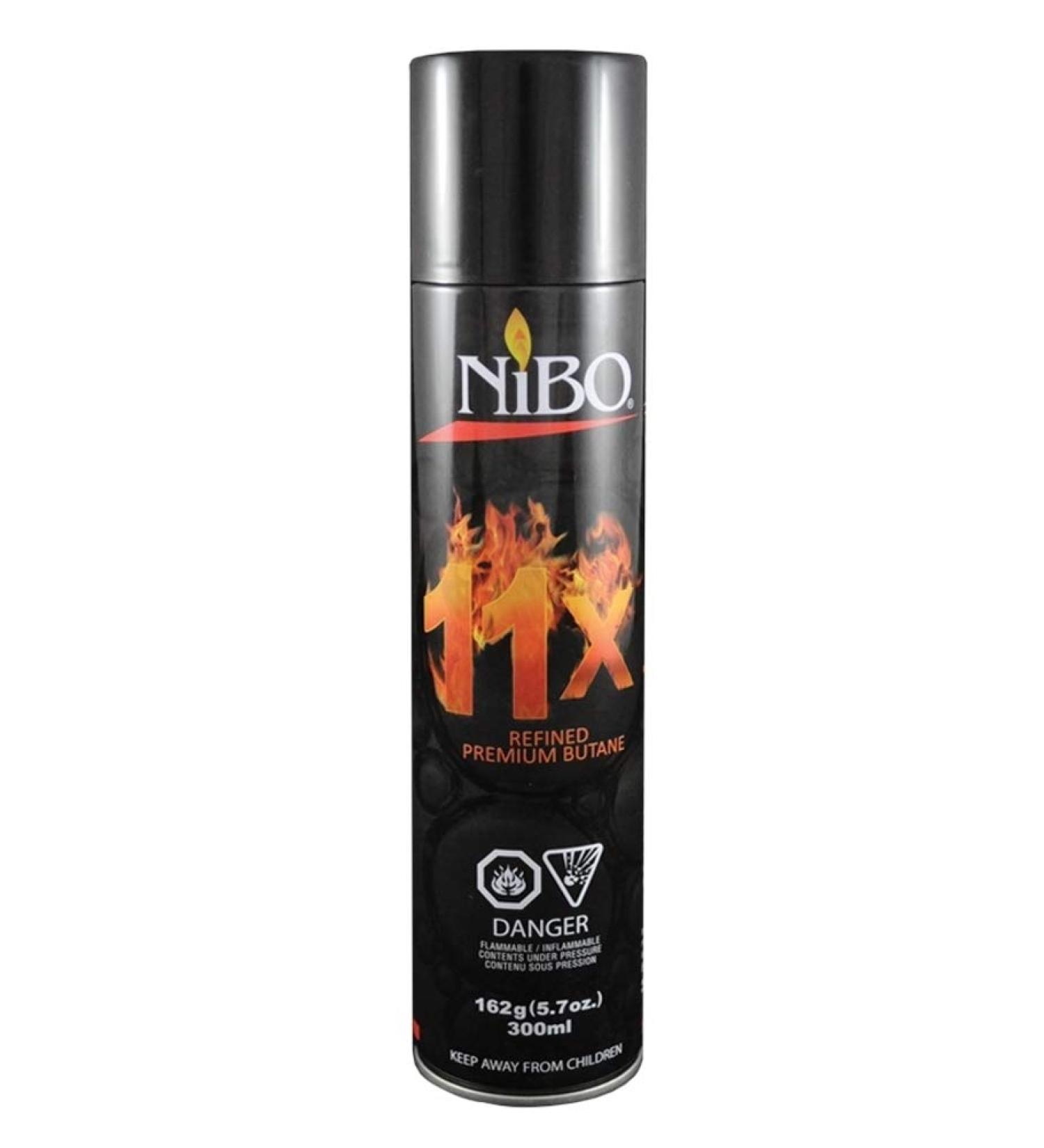 Nibo Refined Premium Butane 162g(5.7oz) 300ml 11x Refined Fuel Gas Lighter Refill (1 Can)