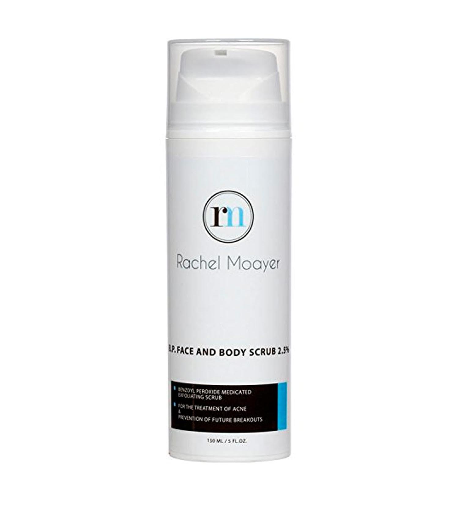 Rachel Moayer Skincare Acne Face & Body Scrub - 2.5% Micronized Benzoyl Peroxide Exfoliating Treatment for Acne Care No Prescription Required - Shop Globally - Buy Online on GoSupps.com