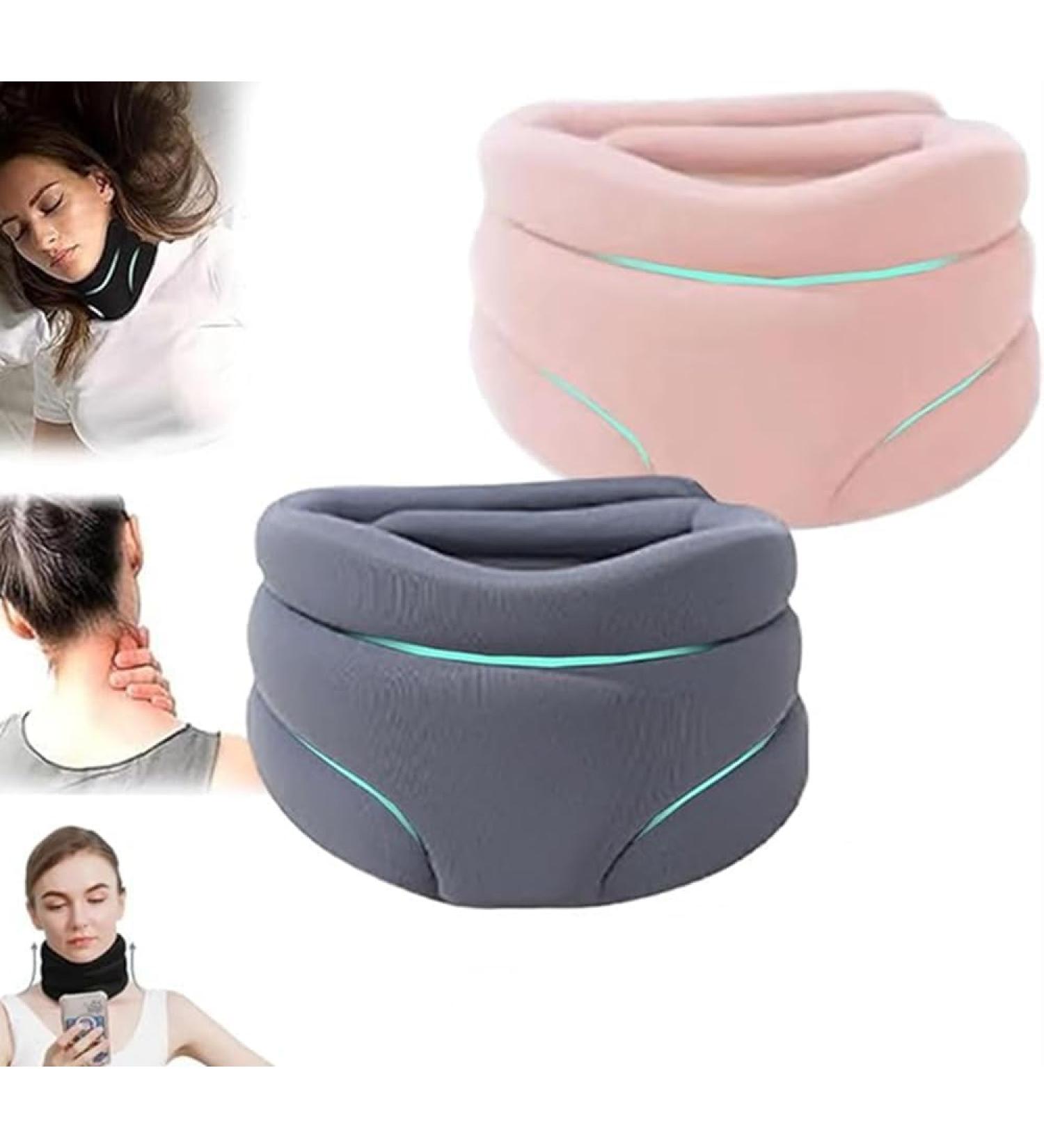 Neck Brace Soft Cervical Collar Neck Brace for Sleeping Soft Foam Soft Neck Brace Cervical Collar Neck Support Brace for Women and Men 1pcs yl-105023(Color:Pk+gy) - Buy Online on GoSupps.com