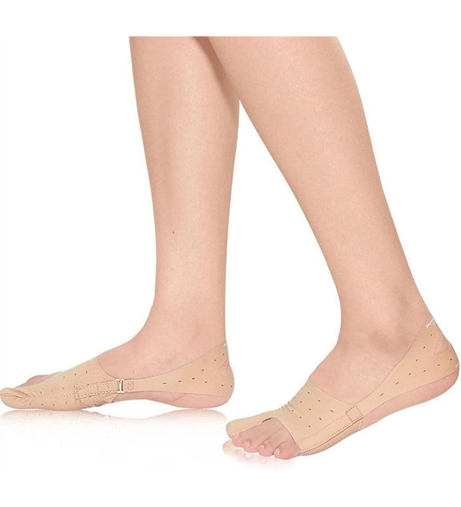 Wlype Toe Spreader - 2 Pieces Hallux Valgus Support for Foot Pain Relief & Pedicure Orthosis (Khaki M) - Adjustable Correction Aid for Day & Night Use - Buy Online on GoSupps.com