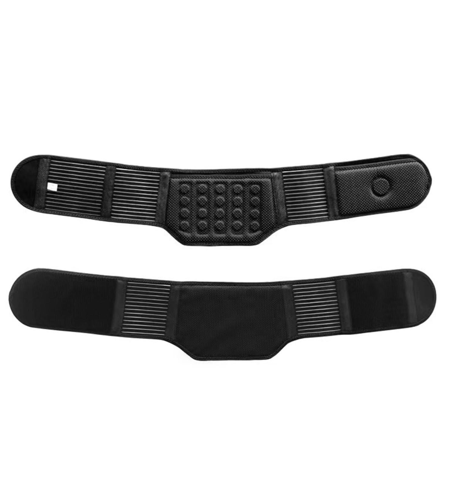 Wgust Back Support Belt for Men & Women - Self-Warming Lumbar Support with Breathable Material & 21 Magnets for Pain Relief | Medium Black - Buy Online on GoSupps.com