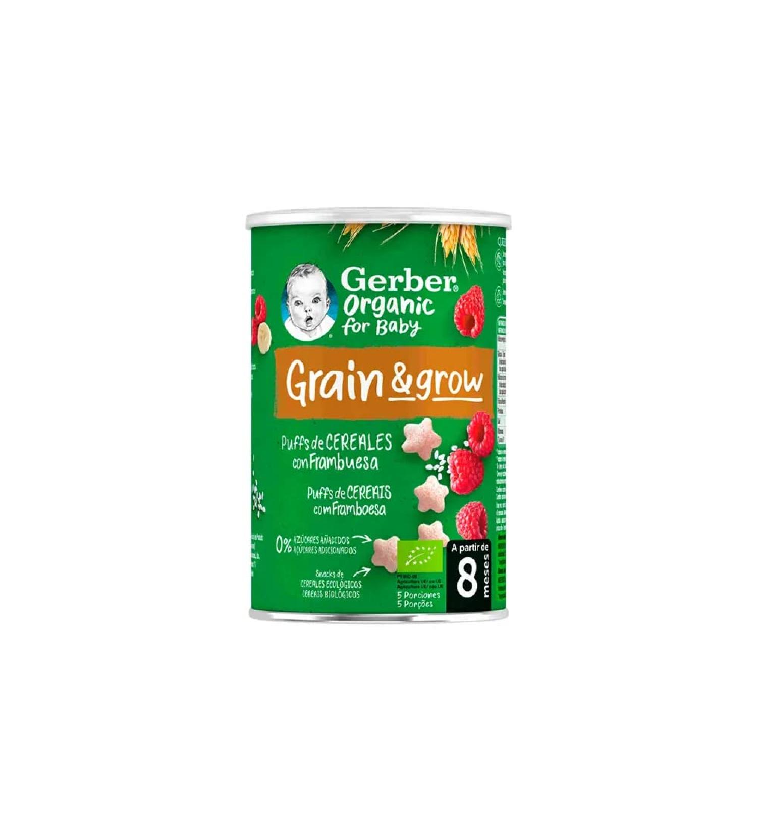 Nestl GERBER SNACK ORGANIC CEREALS AND RASPBERRY 35G