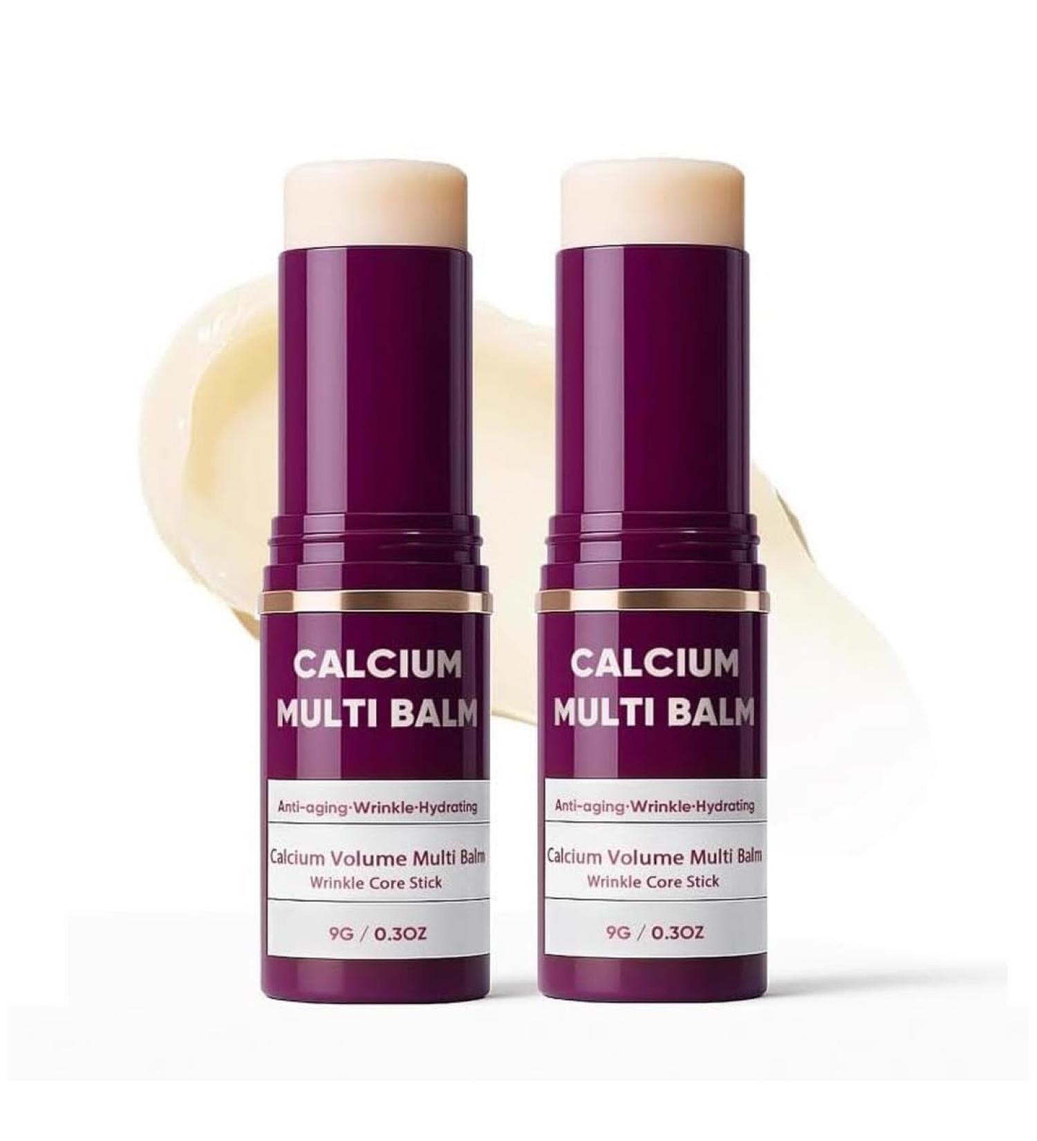 NHPY 2Pcs Calcium Multi BalmCalcium Volume Multi BalmAntiAging & Firming Korean Skin Care StickVolume Wrinkle Core PenKorean AntiAging Collagen Moisturizing Stick - Buy Online on GoSupps.com