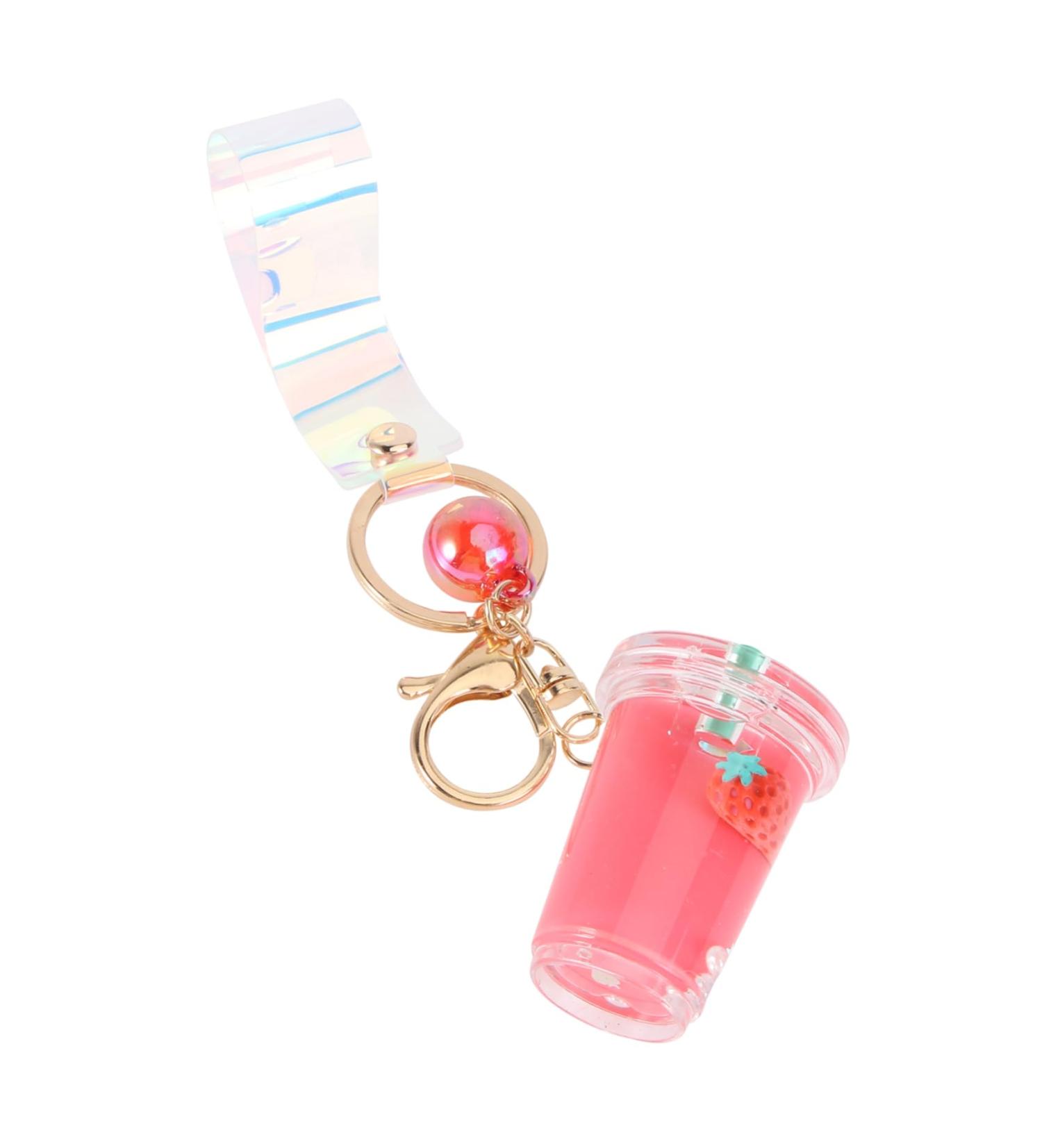 Holibanna 2 Pcs Fruit Keychain Drinks Acrylic Summer Miss Redx3pcs 13x5x3cmx3pcs - Buy Online on GoSupps.com