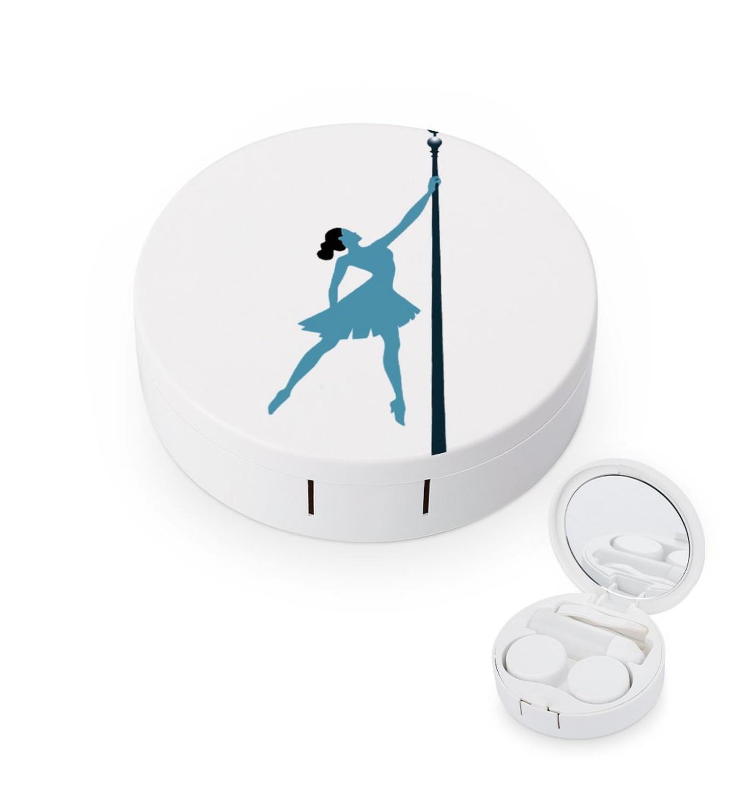 Portable Pole Dance Contact Lens Travel Kit | Cute Contact Lens Box with Mirror for Daily Outdoor Use - Buy Online on GoSupps.com