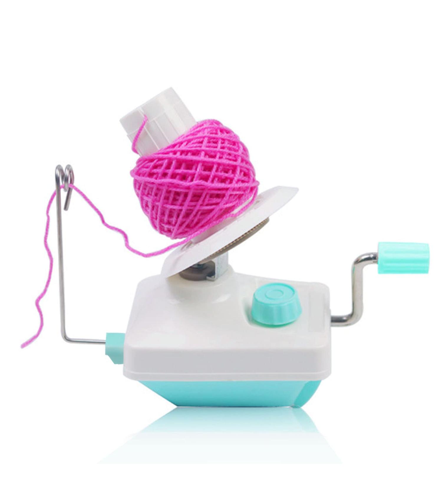 Hand Operated Yarn Ball Winder - Tabletop Clamp - Green Blue - Buy Online on GoSupps.com