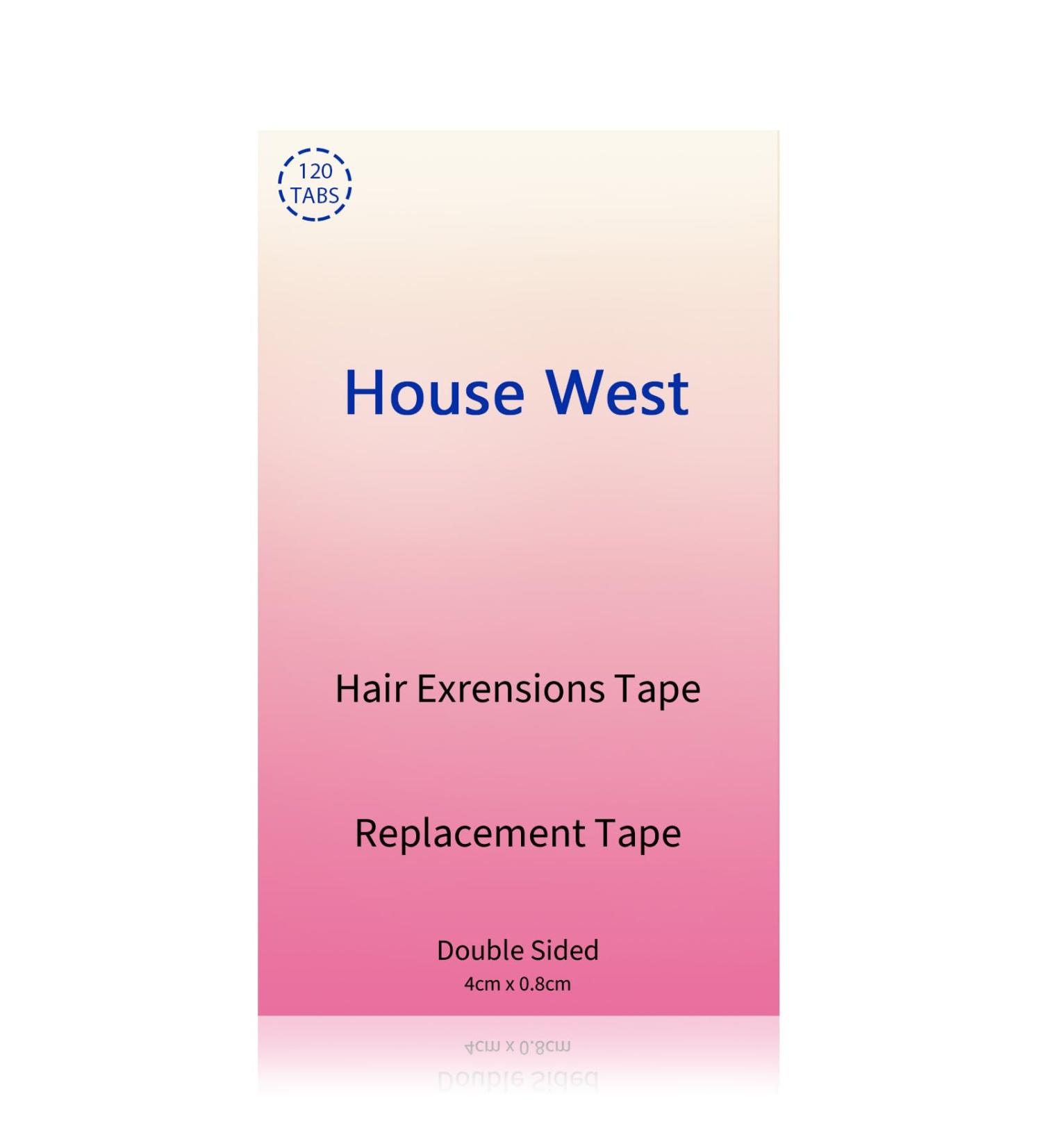 Hair Extension Tape | 120 Tabs Double Sided Replacement | No Shine Hold | 4-6 Weeks | 10 Sheets Total | Premium Hair Extensions Tape - Buy Online on GoSupps.com
