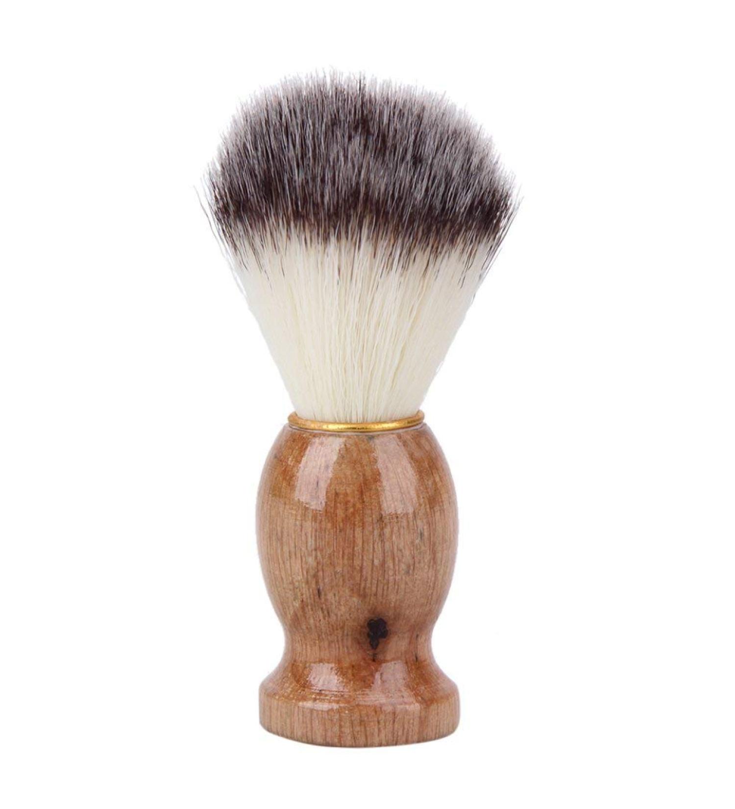 Pure Badger Hair Shaving Brush for Men | Premium Facial & Beard Cleansing Tool | Perfect for Shaving Foam - Buy Online on GoSupps.com