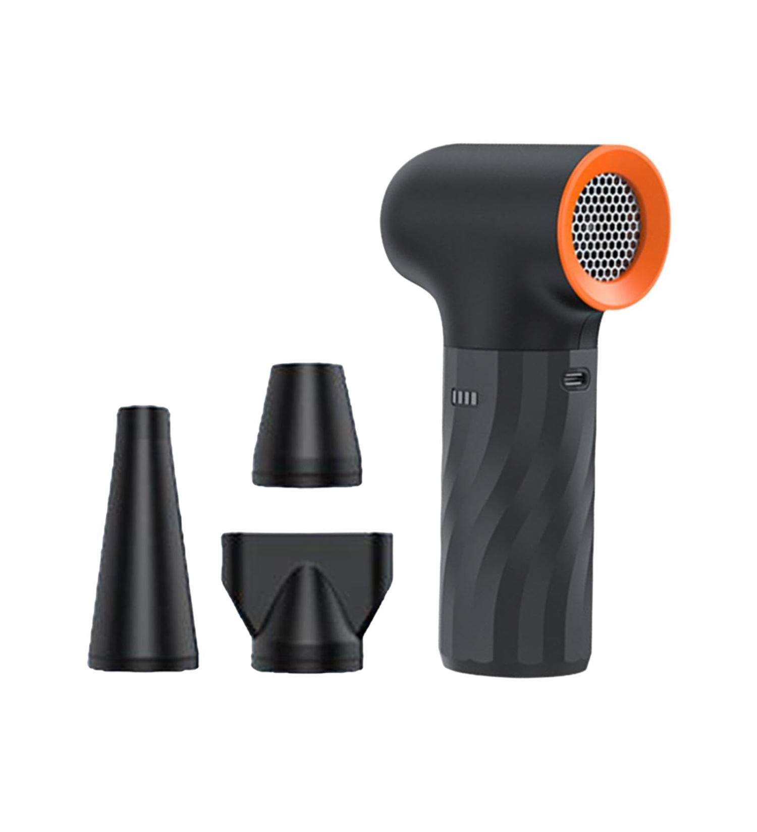 Oshhni Blow Dryer Hair Dryer Rechargeable Lightweight with 3 Nozzles Quick Dry Air Cleaner Kit for Home Hotel Salon Travel Women Men - Buy Online on GoSupps.com