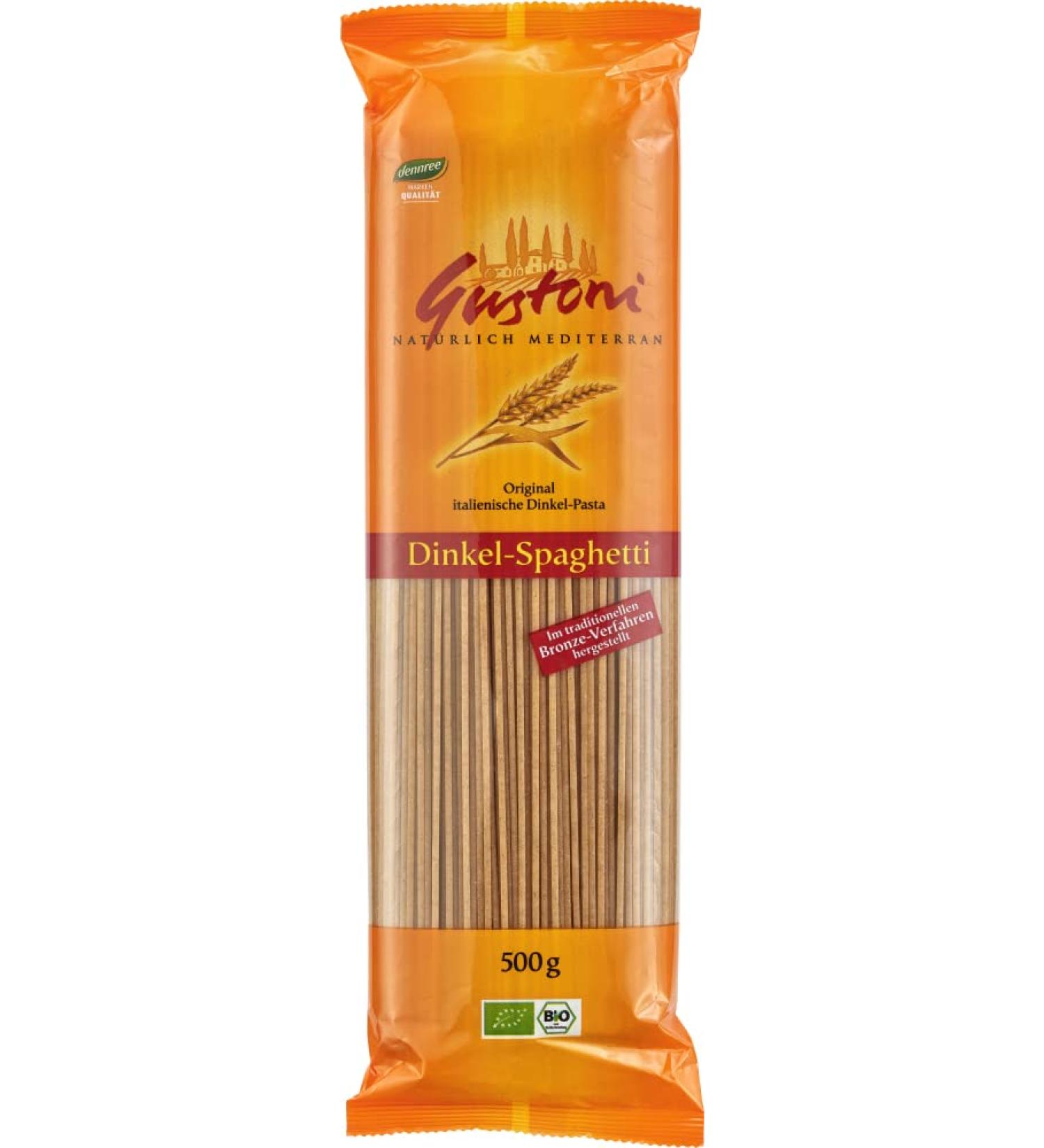 Gustoni Gustoni Organic Spelt Spaghetti 2 x 500 g Bronze