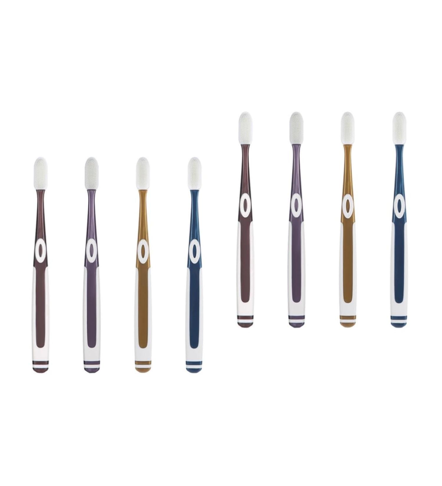 Buy Healvian 4 TLG Nano Toothbrush Set - Silicone Children's Travel Toothbrushes & Dental Tools for Toddlers | International Shipping Available - Buy Online on GoSupps.com