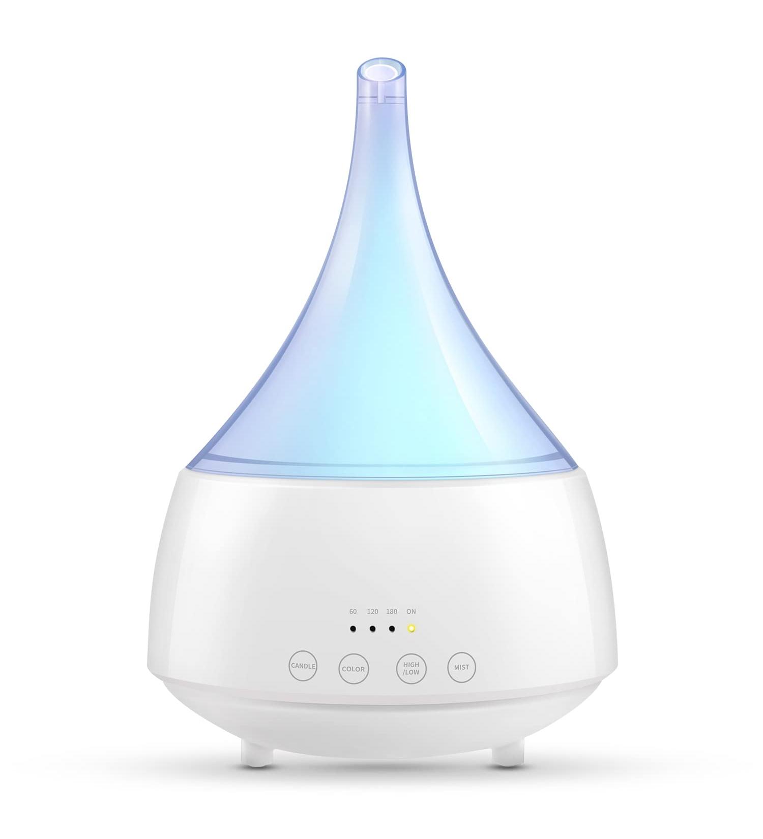 Aroma Diffuser 300ml - Essential Oil Humidifier with 4 Timers 2 Fog Modes & 16 LED Colors | Perfect for Bedrooms & Kids' Rooms - Buy Online on GoSupps.com