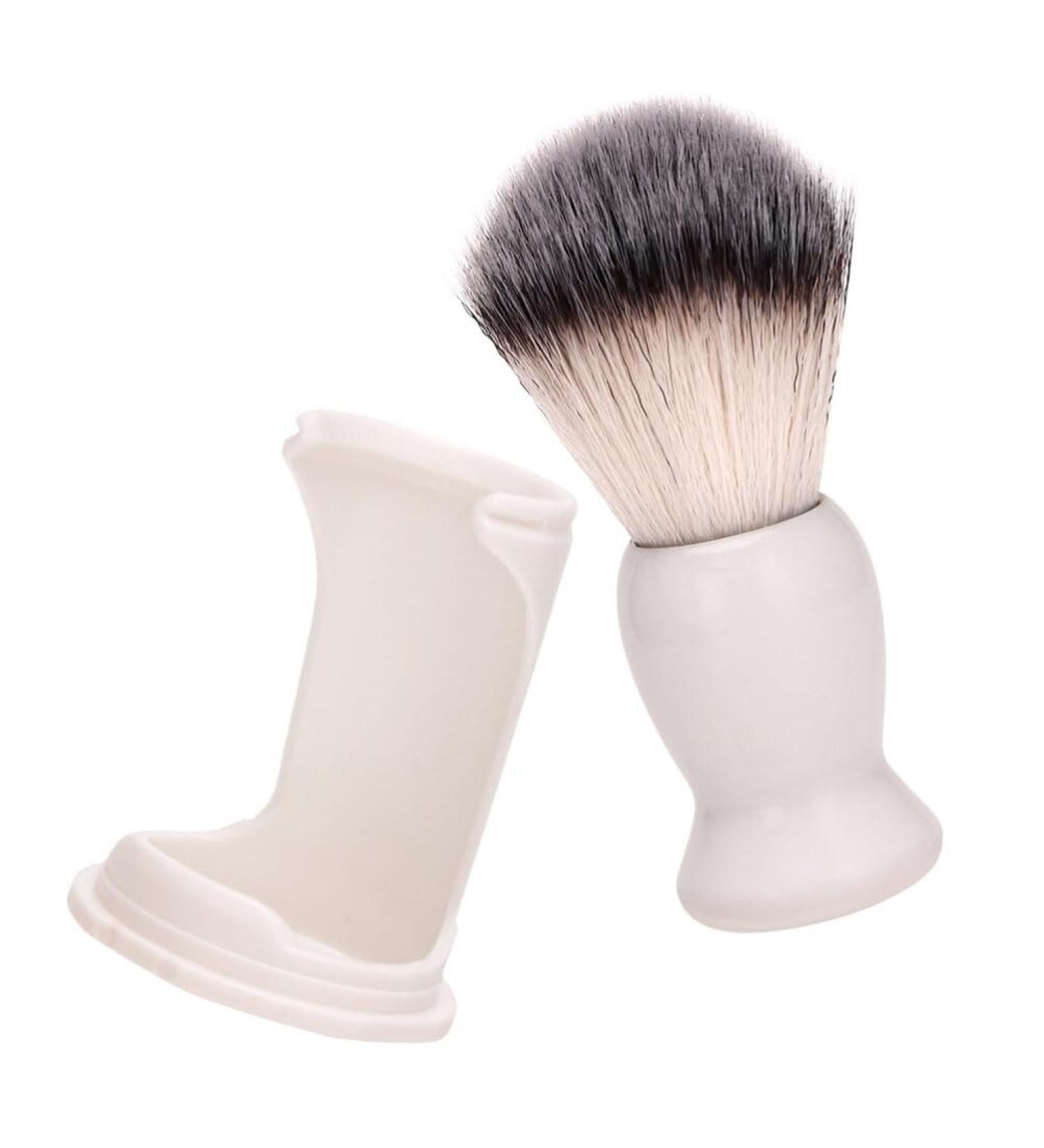 Frcolor Men's Beard Razor Brush with Stand - Premium Habita Grass Handle - Ideal for Grooming & Styling - International Shipping Available - Buy Online on GoSupps.com