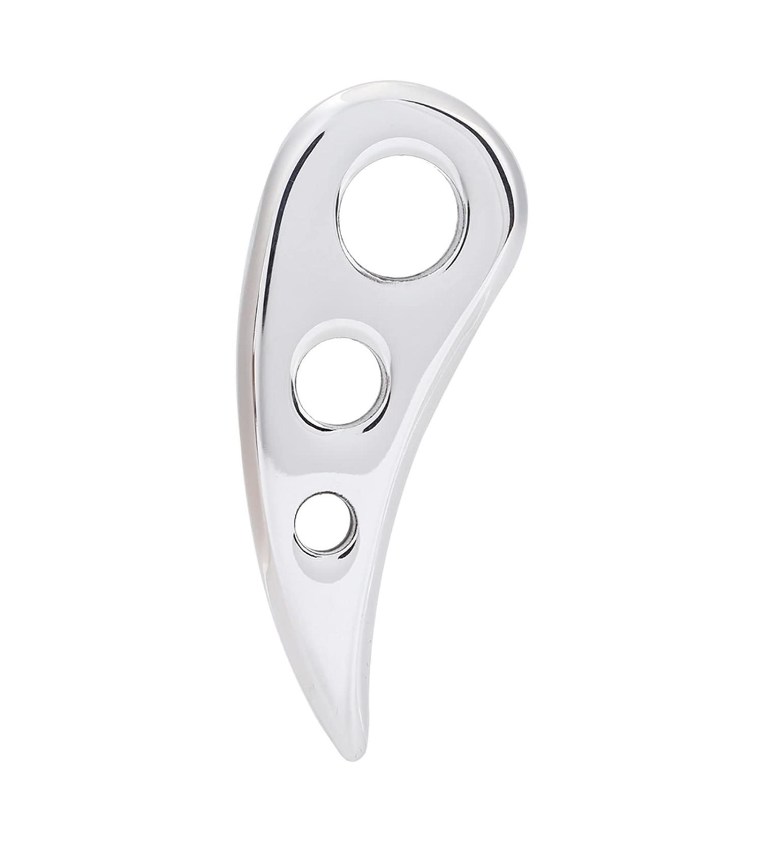 Verdant Touch Gua Sha Plate | Stainless Steel Scraping Massage Tool | Pain Relief & Therapy | 15cm - Buy Online on GoSupps.com