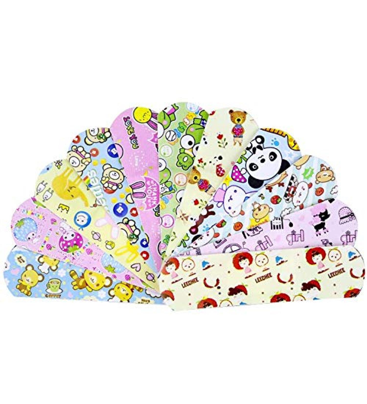 100PCS Waterproof Breathable Cartoon Adhesive Bandages | First Aid Kit for Kids | International Shipping Available - Buy Online on GoSupps.com