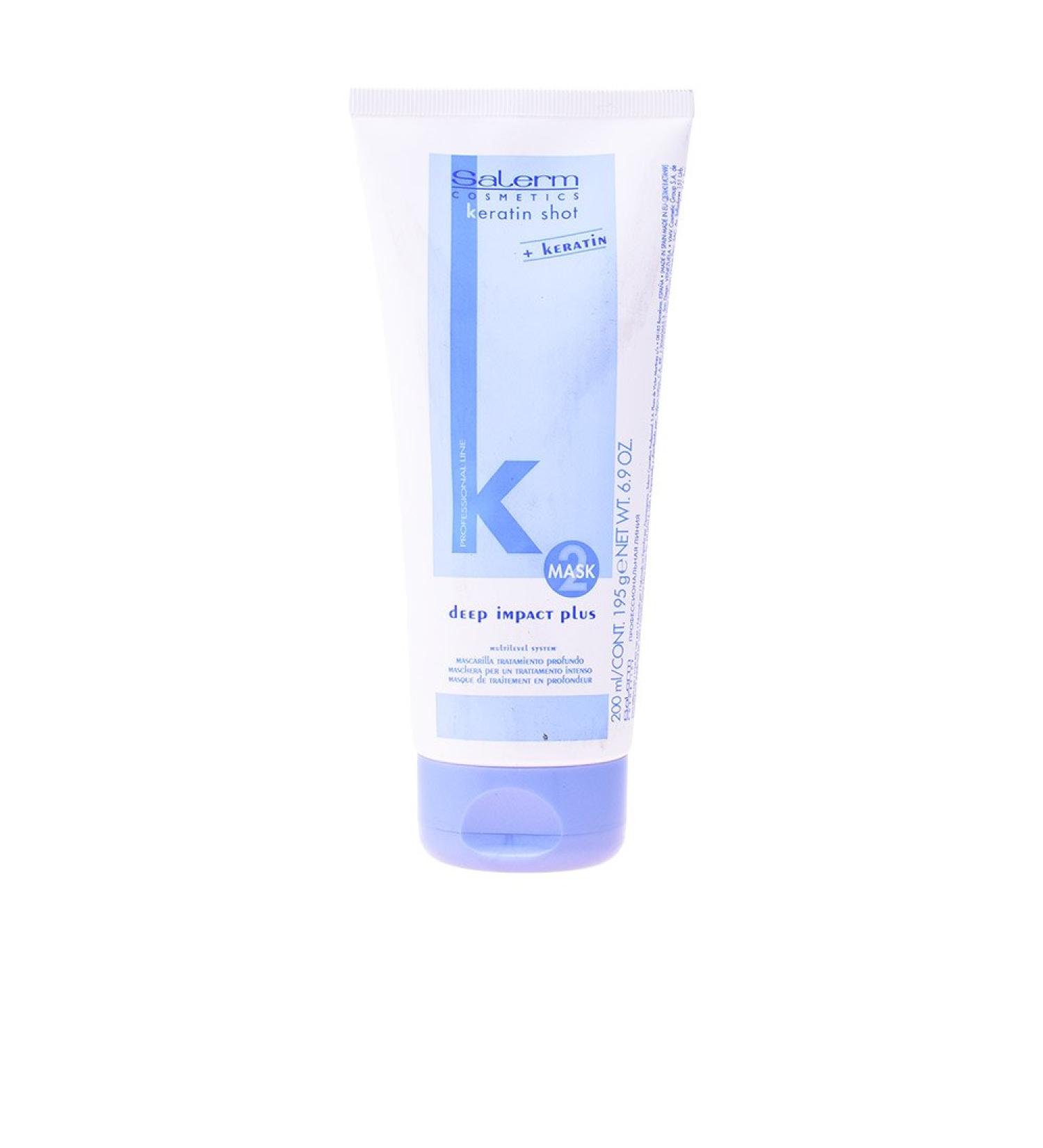 Salerm Keratin Shot Mask Deep Impact Plus 200ml - Intensive Hair Repair - Buy Online on GoSupps.com