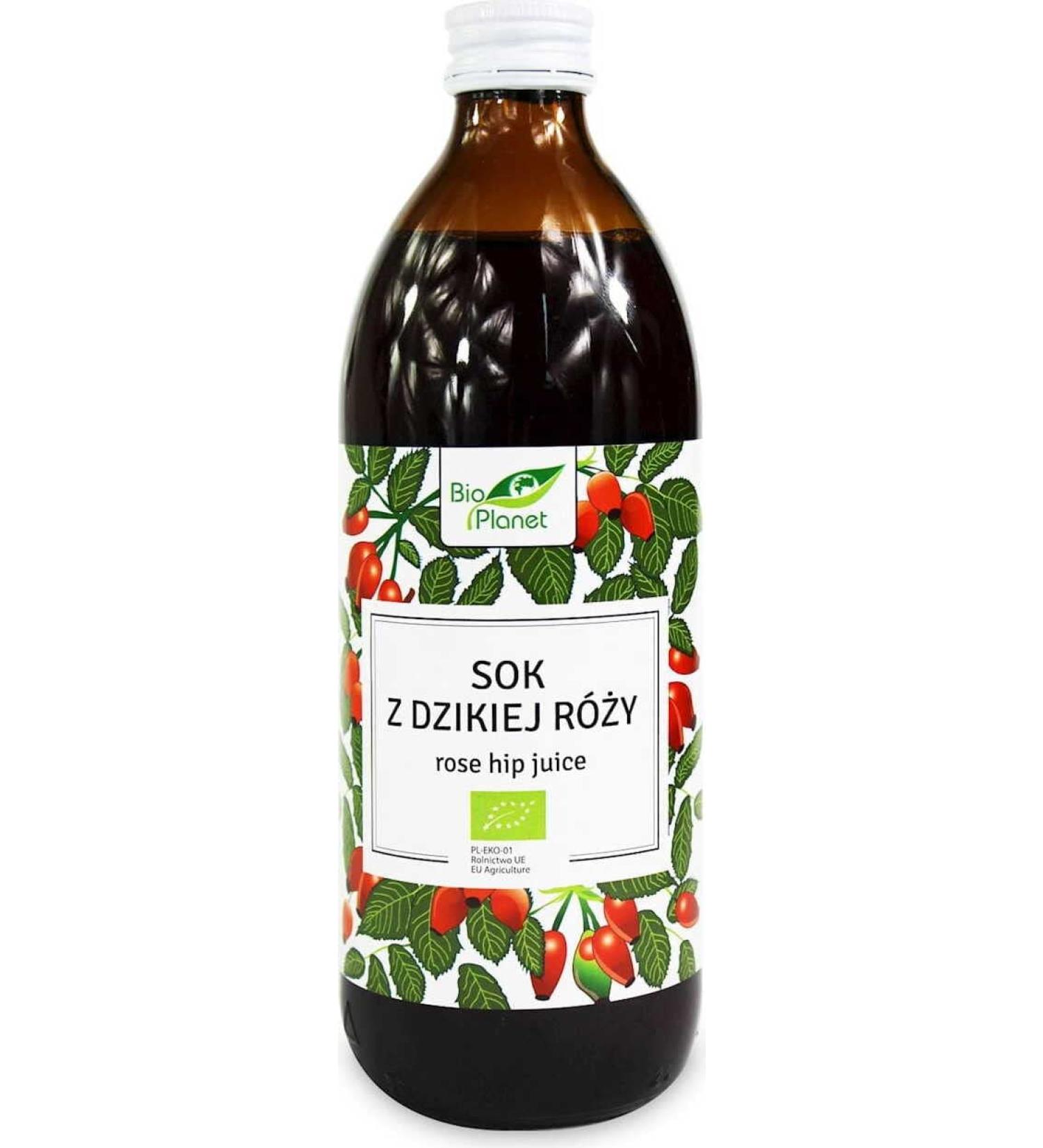 Organic wild rose juice 500 ml - BIO PLANET