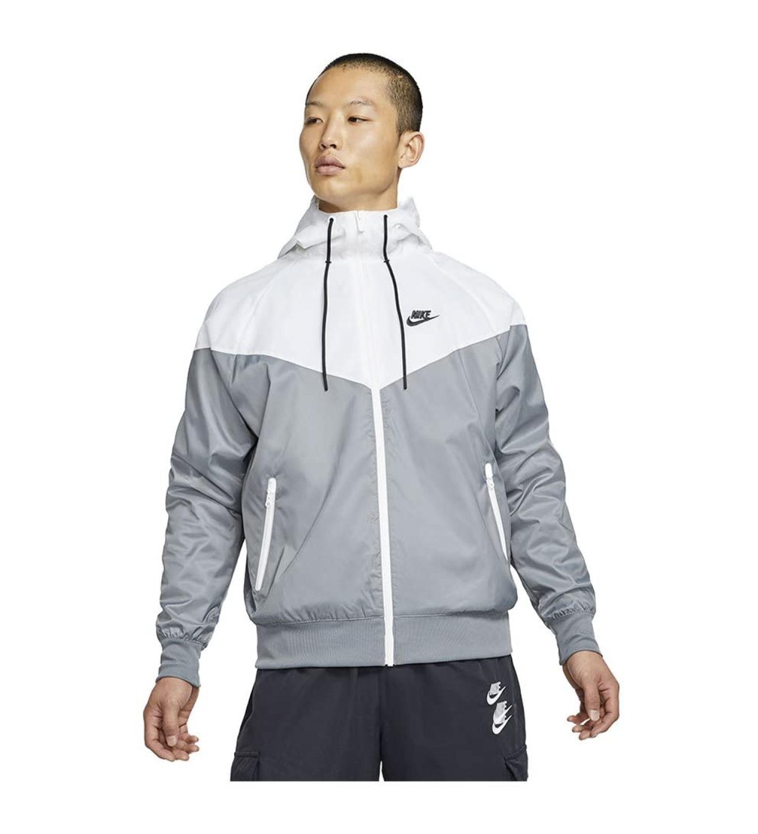 Nike Men's SW Spe Wvn Lnd Jacket - Smoke Grey/White | International Shipping Available - Buy Online on GoSupps.com