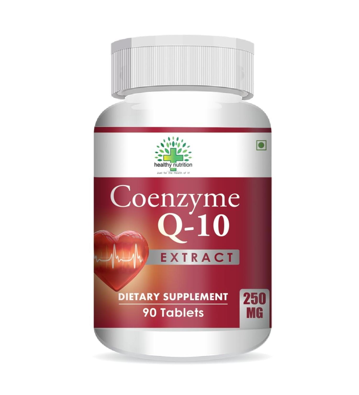 Natural Coenzyme Q-10 with Arjuna Extract & Moringa Extract-Veg 90 Tablets for Heart Health Support (CoenzymeQ10)