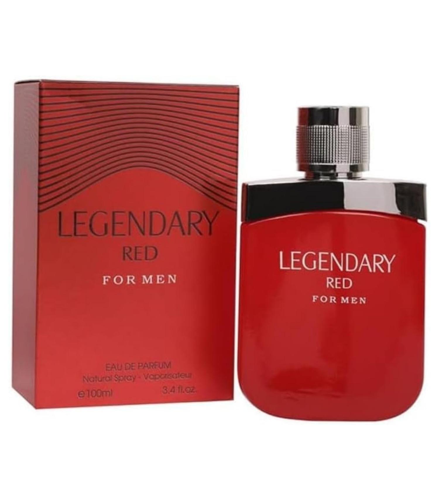 LEGENDARY RED Cologne for Men Eau de Parfum Woody and Fruity Fragrance 3.4oz/100ml Natural Spray Long Lasting - Buy Online on GoSupps.com