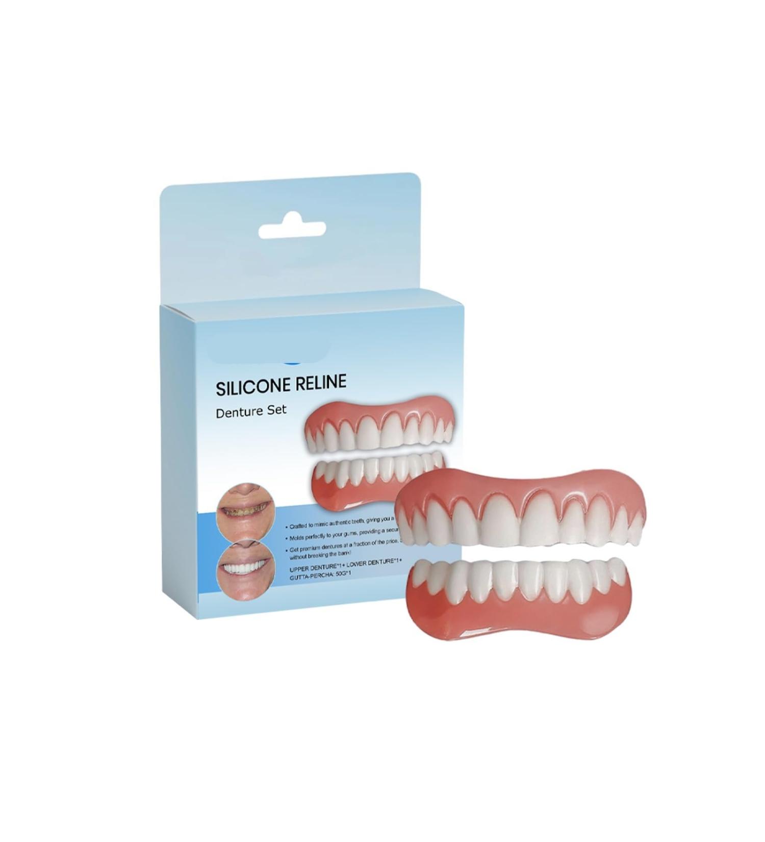 Denture Decoration Kit - Fill Gaps Enhance Smile Comfortable & Secure Easy To Use Long-Lasting Adhesion(3PC) - Buy Online on GoSupps.com