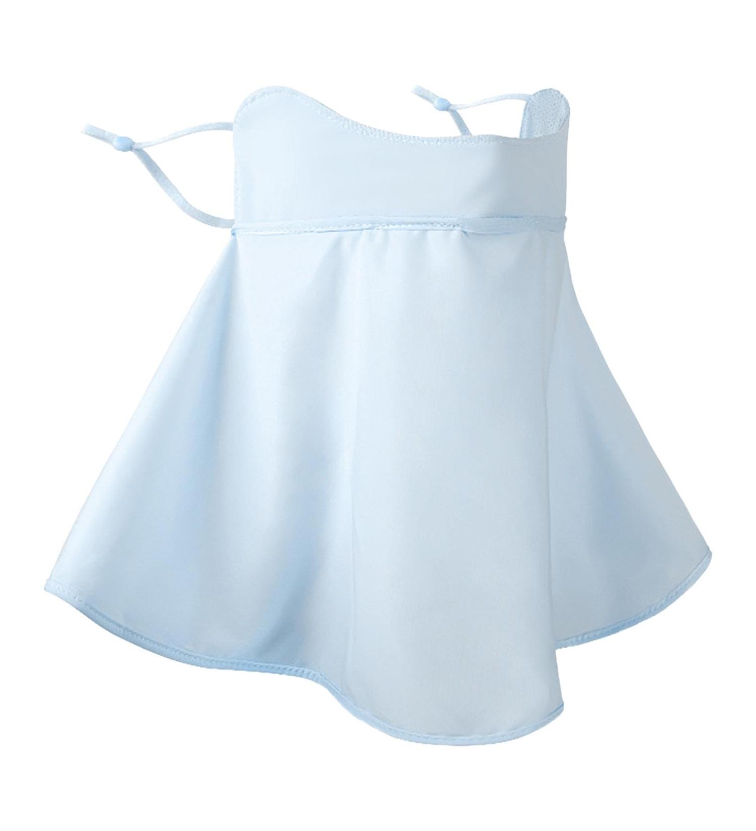 UV Protection Facial Cover for Women | Breathable Cooling Sun Protection Scarf & Neckerchief - Washable & Stylish Blue Face Cover - Buy Online on GoSupps.com