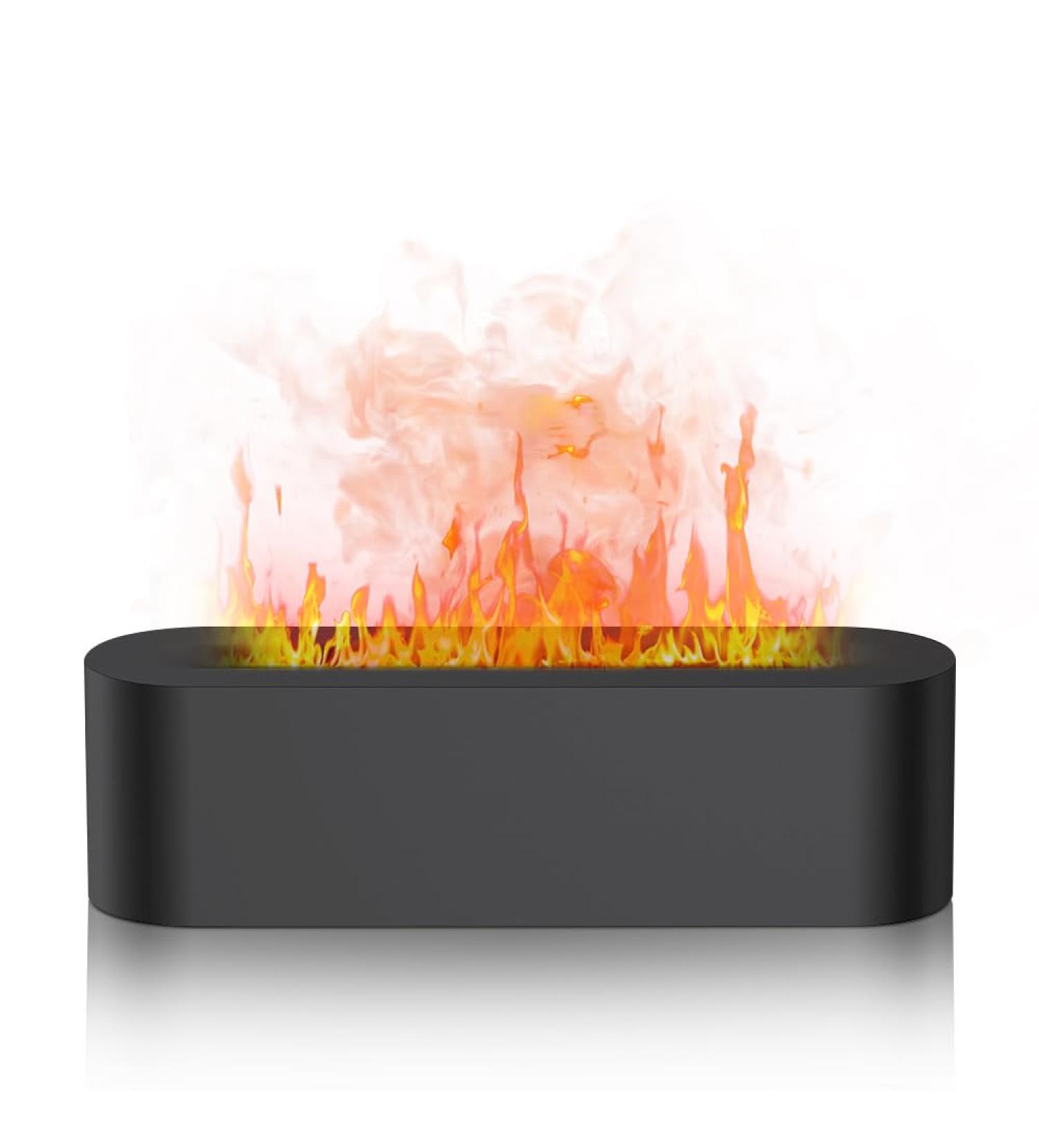 MineUp Flame Diffuser Humidifier - 180ml Aroma Diffuser with Flames Effect Light 2 Modes & Waterless Auto Shutdown for Home & Office - Buy Online on GoSupps.com