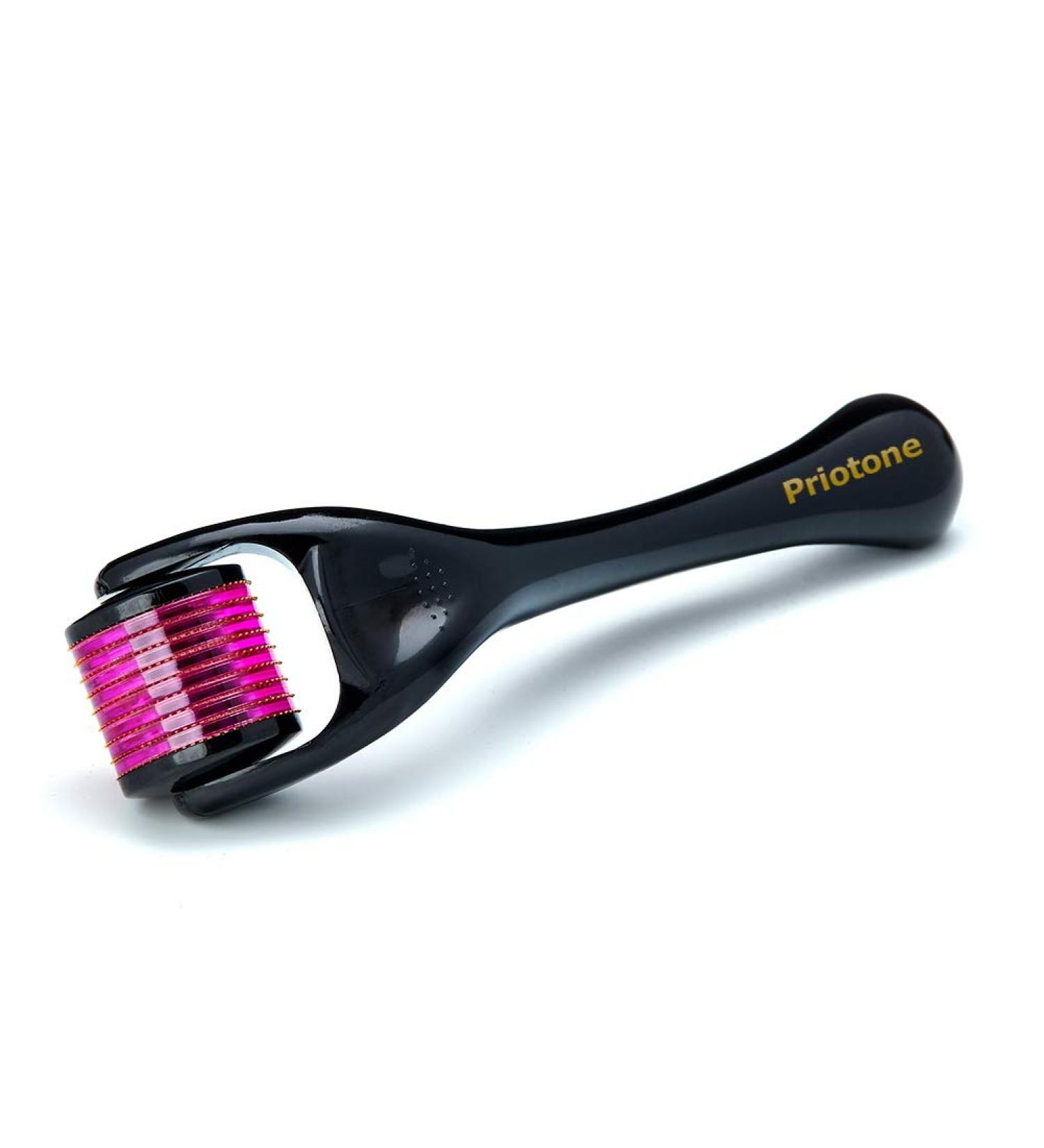 Titanium Needle Roller for Face Hair Beard - 540 .25mm Needles for Beauty Skin Care - Pro Treatment Kit with Storage Case - eBook Included - Men and Women - Buy Online on GoSupps.com