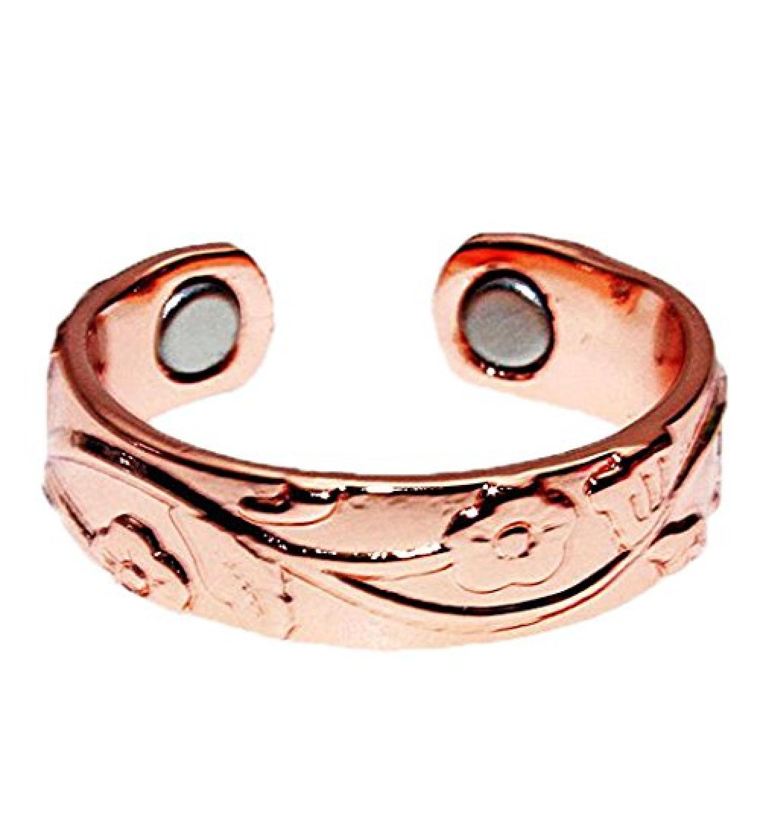 Magnetic Copper Arthritis Ring for Women - Adjustable Size | LongRN - Buy Online on GoSupps.com