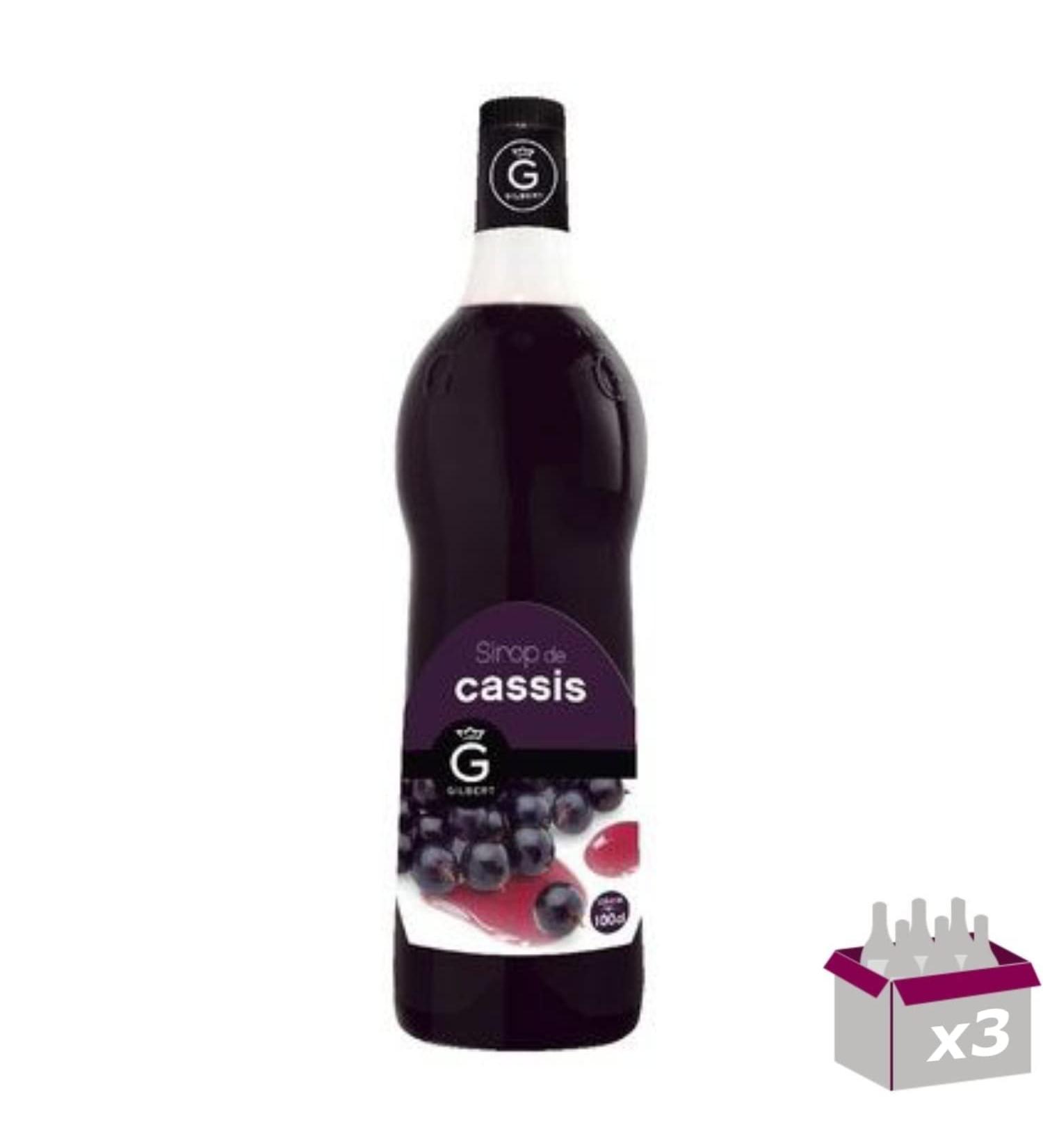 Set of 3 Gilbert Syrups - Blackcurrant - 3 x 1L