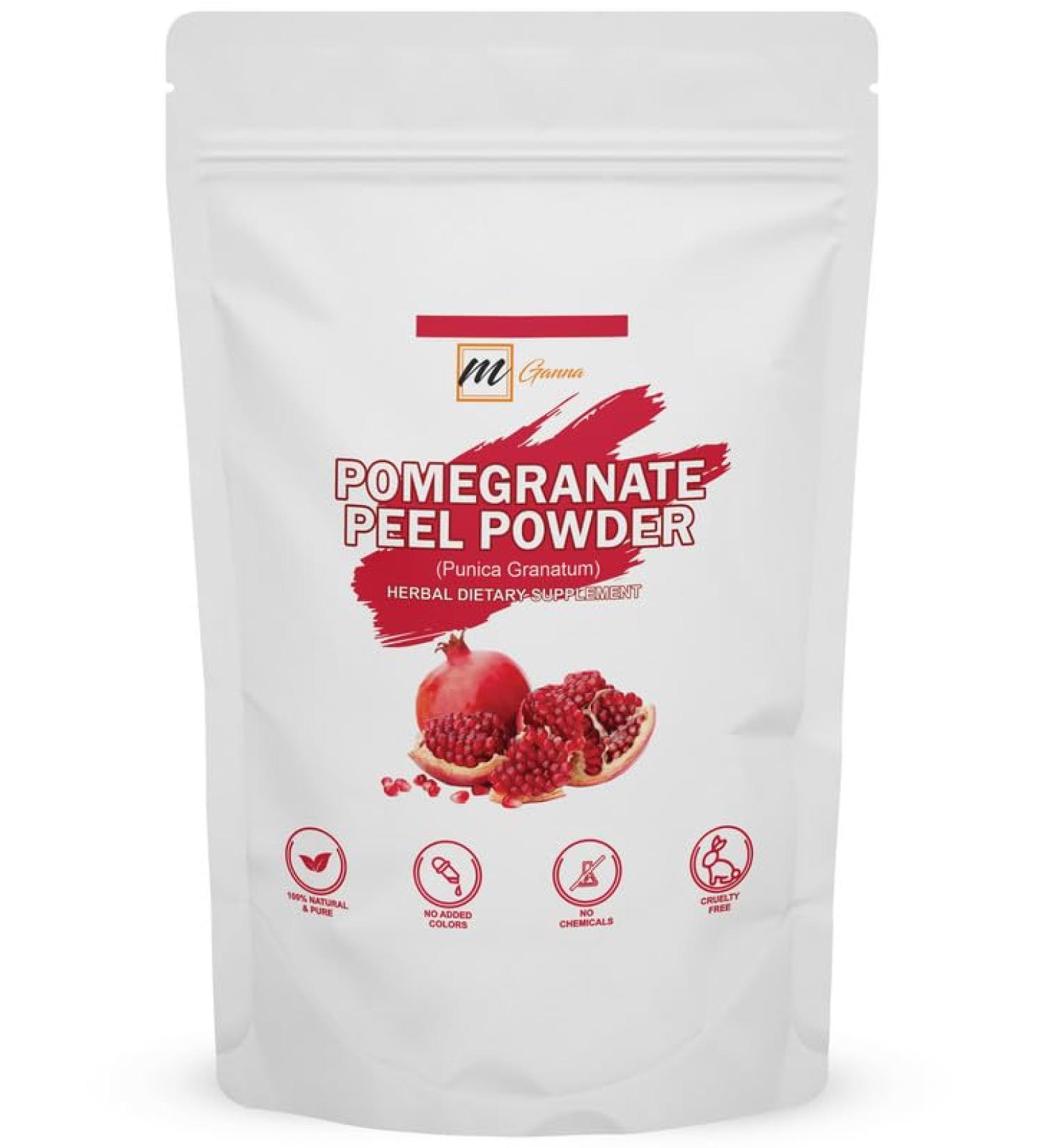 100% Natural Pomegranate Peel Powder | Punica Grantum | Skin Hair & Health Care | 0.5 LBS / 227 GMS - International Shipping Available - Buy Online on GoSupps.com