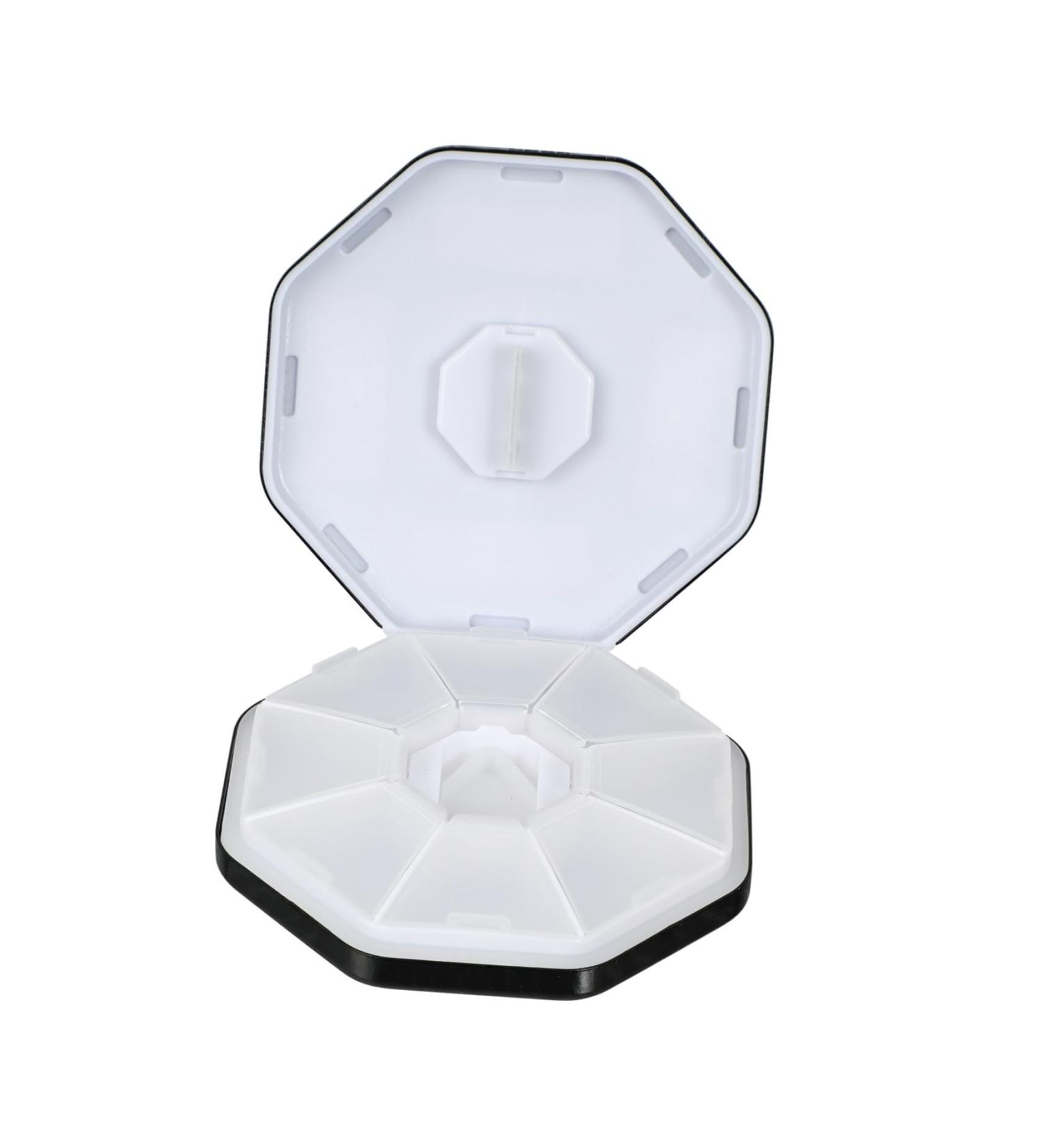 Aluminum Alloy Medicine Box - Splitter & Cutter | 8.7x8.7cm Black | International Shipping Available - Buy Online on GoSupps.com