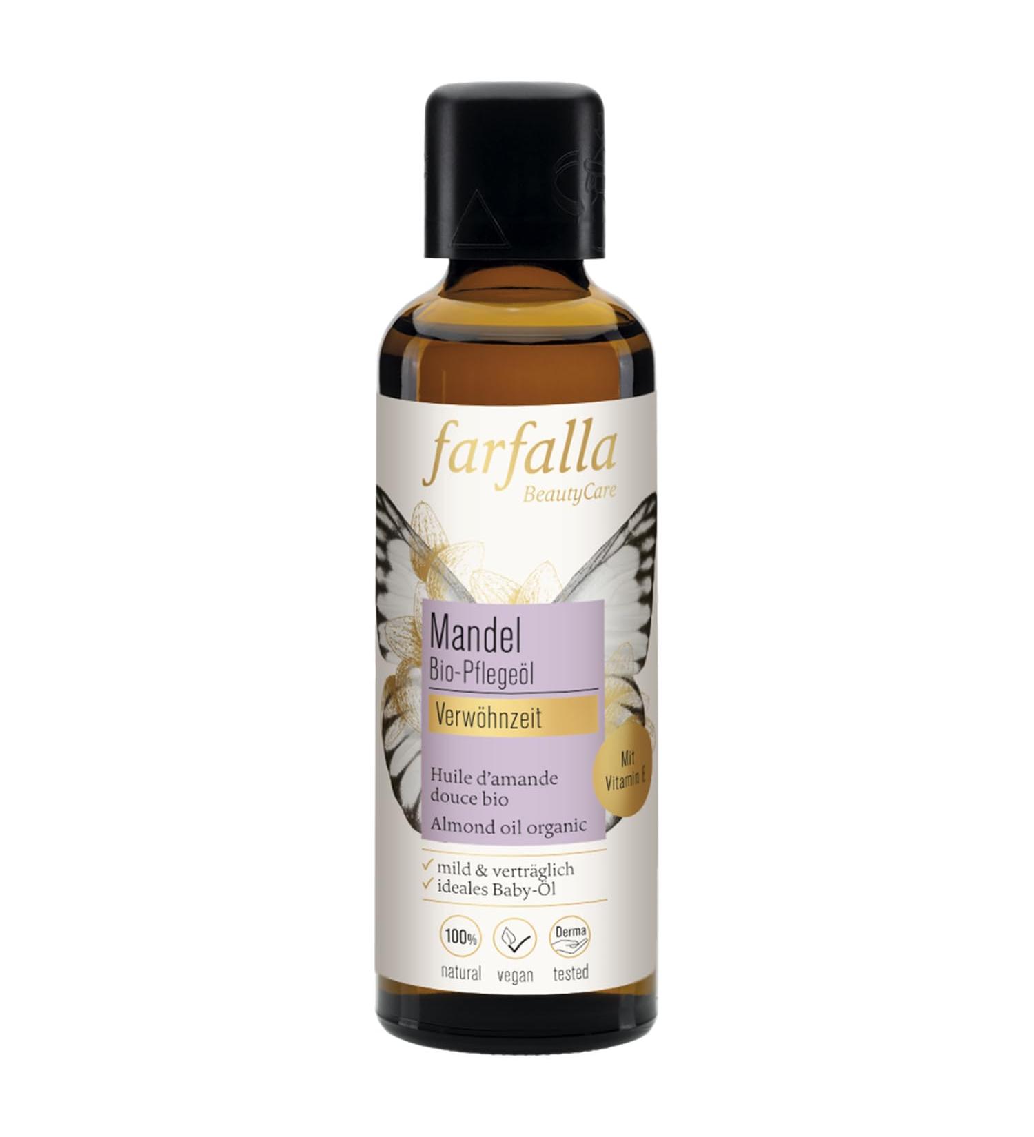 farfalla almond organic care oil pampering time 75 ml