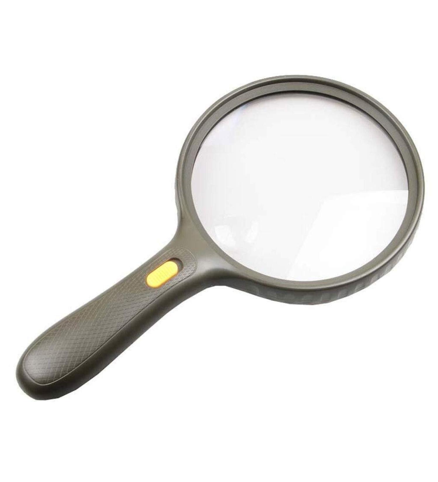 Magnifying Glasses Educational Hobby Magnifiers Army Green Handheld Reading 13Cm Large Lens Magnifier 3 Led Light Magnifier Double Rate Comfortable Anniversary - Buy Online on GoSupps.com