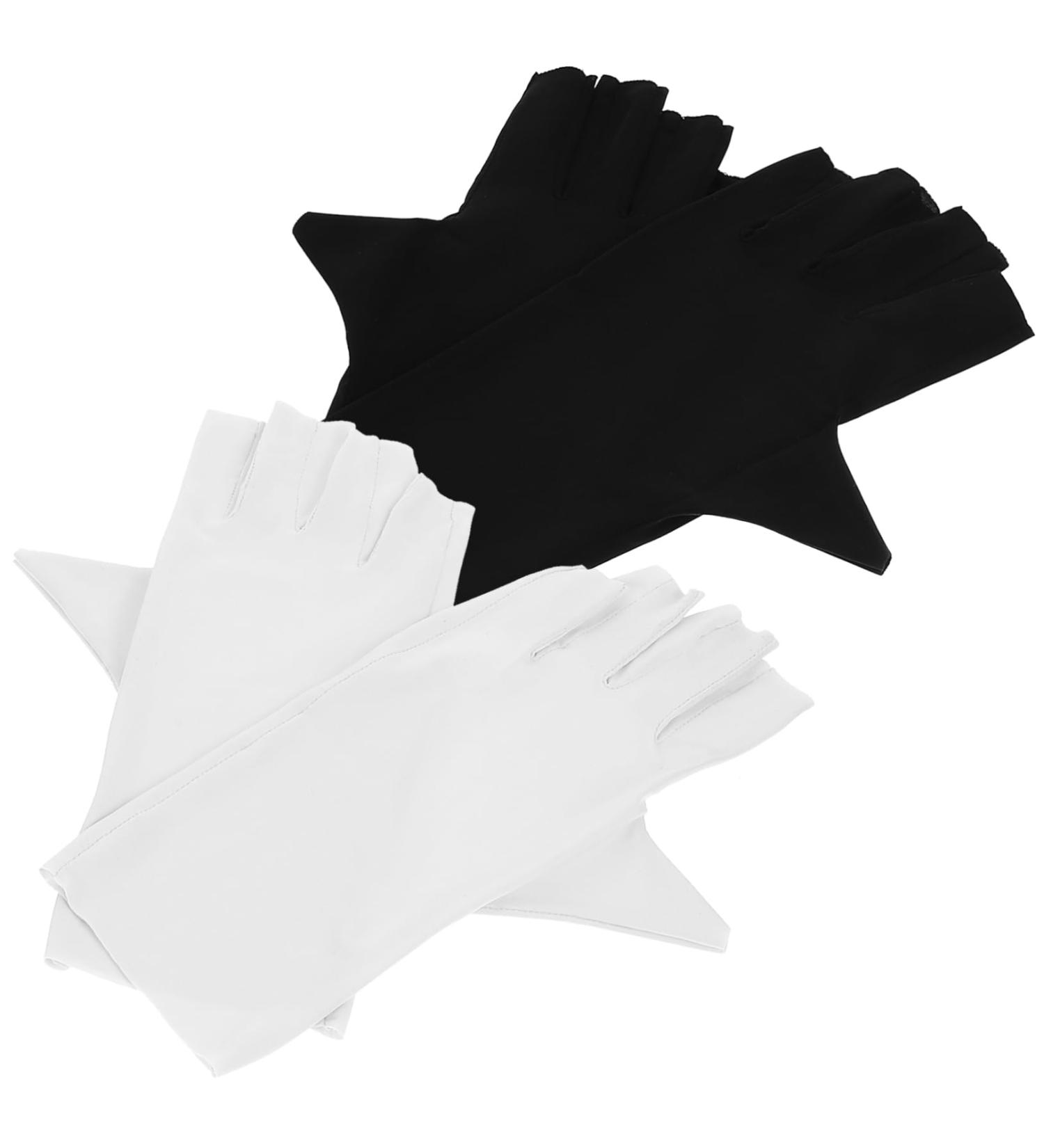 FRCOLOR 2 Pairs Sun Gloves Pink Gloves Nail Uv Gloves Uv Protection Gloves for Gel Nail Lamp Gel Nail Lamp Uv Gloves Nail Art Supplies Uv Nail Gloves Nylon Nail Supplies Summer 21x12x0.1cm As Shown - Buy Online on GoSupps.com