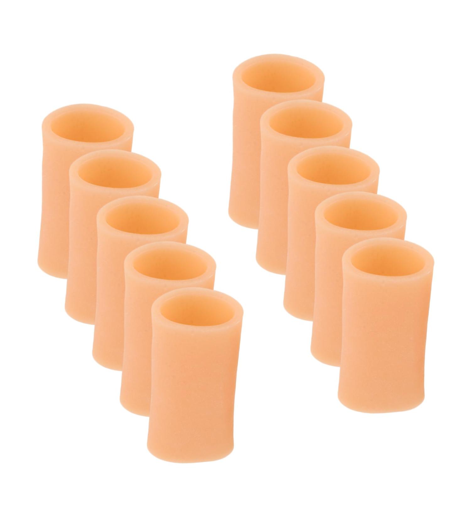 5 Pairs Finger Protector Sleeves - Joint Protection Covers for Finger Safety | Khaki Finger Covers - Buy Online on GoSupps.com