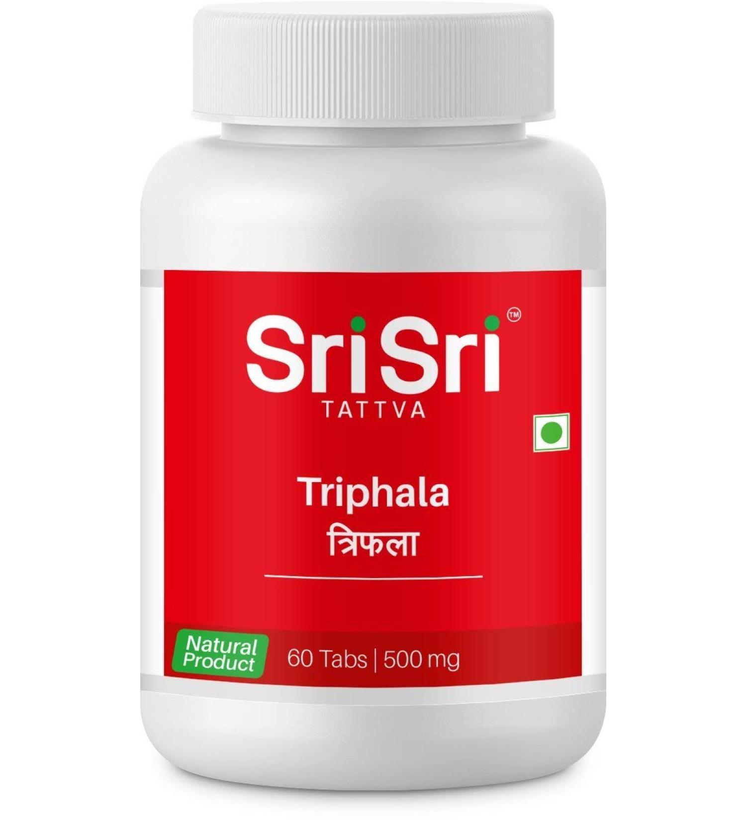Sri Sri Tattva Triphala 500 mg Tablet - 60 Tablets (Pack of 2)
