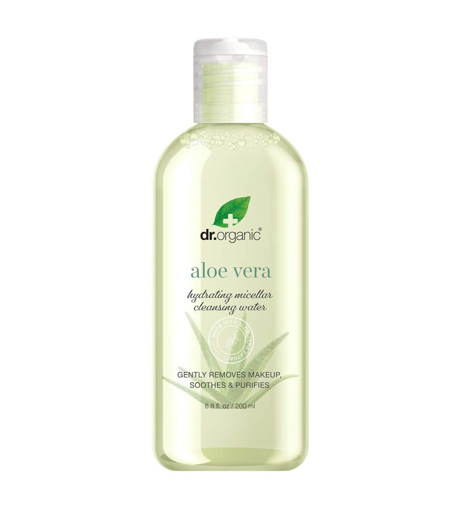 Dr.Organic Hydrating Micellar Cleansing Water with Organic Aloe Vera - 6.8 fl oz | Buy Online for Global Shipping - Buy Online on GoSupps.com