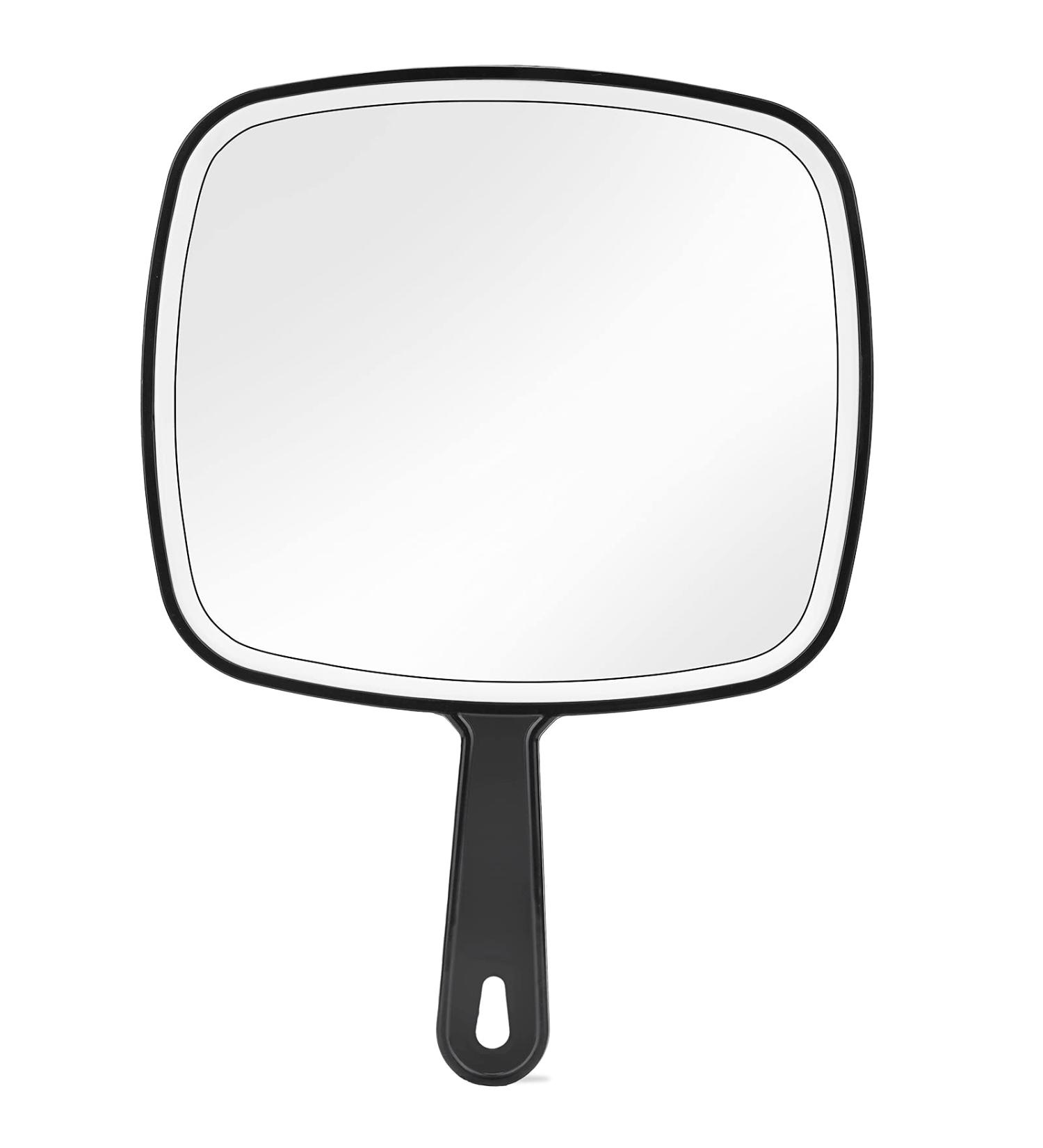 HEYISSU Extra Large Hand Mirror with Handle - 9 W x 12.4 L - Perfect for Shower and Shaving - Buy Online on GoSupps.com