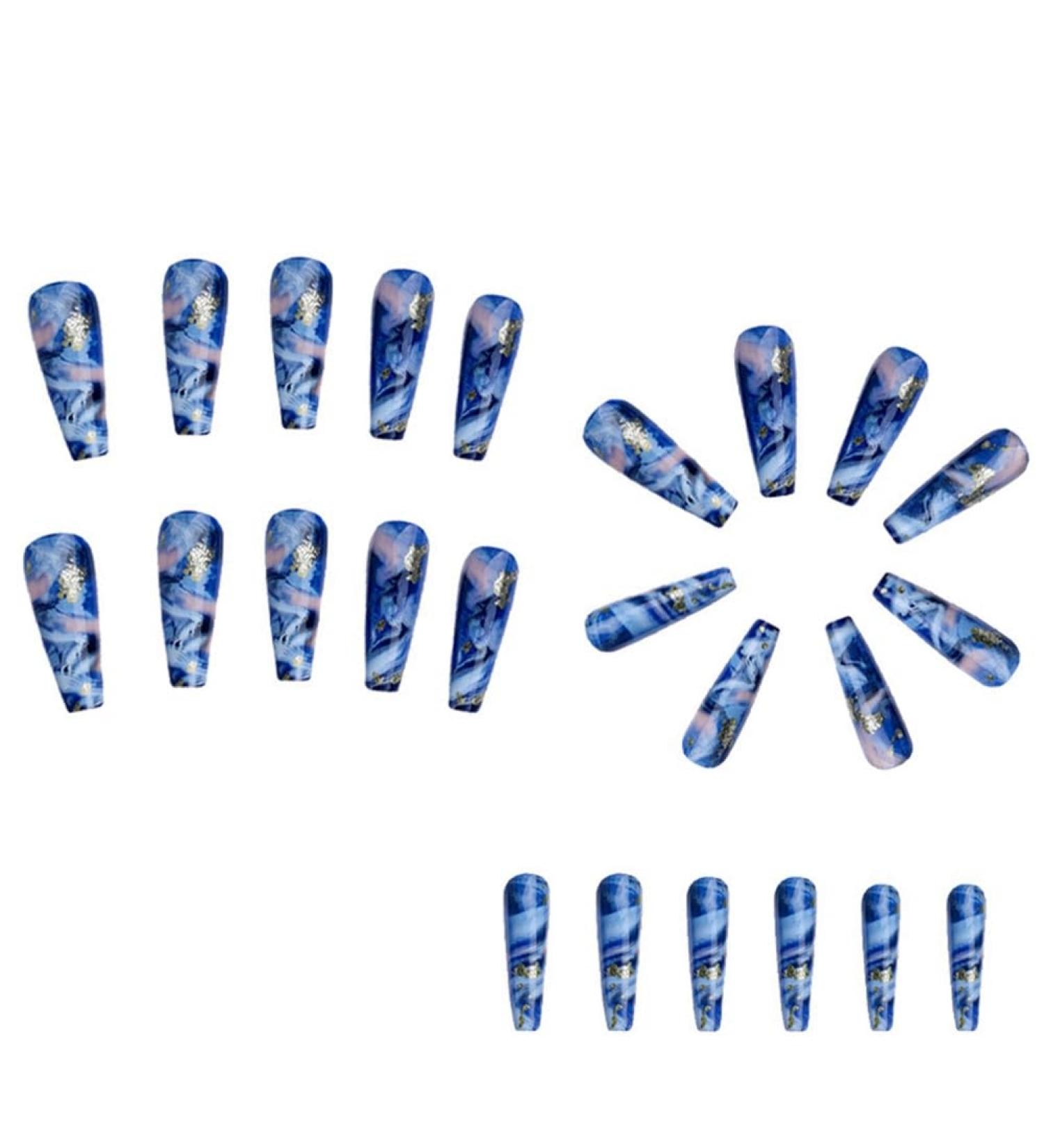 Srutueo 24Pcs Wearable Nail Patches Nail Art Chips Ins Style Hot Girl False Nails Detachable Press on Nails - Buy Online on GoSupps.com