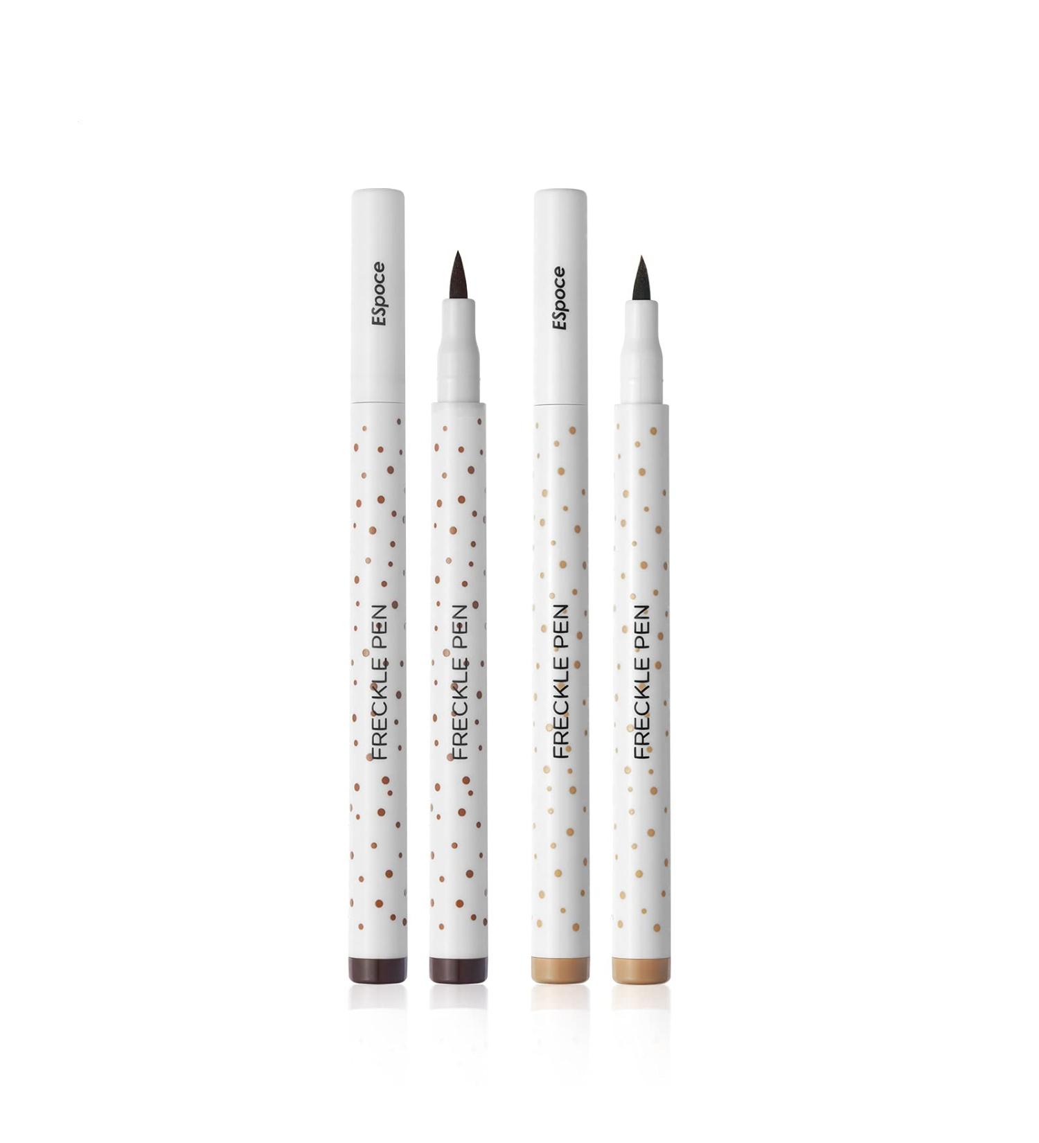 Freckle Pen Set - Waterproof Long Lasting Quick Dry Face Makeup Pen in Dark Brown and Light Brown - Upgrade Design, 2 Colors - Buy Online on GoSupps.com