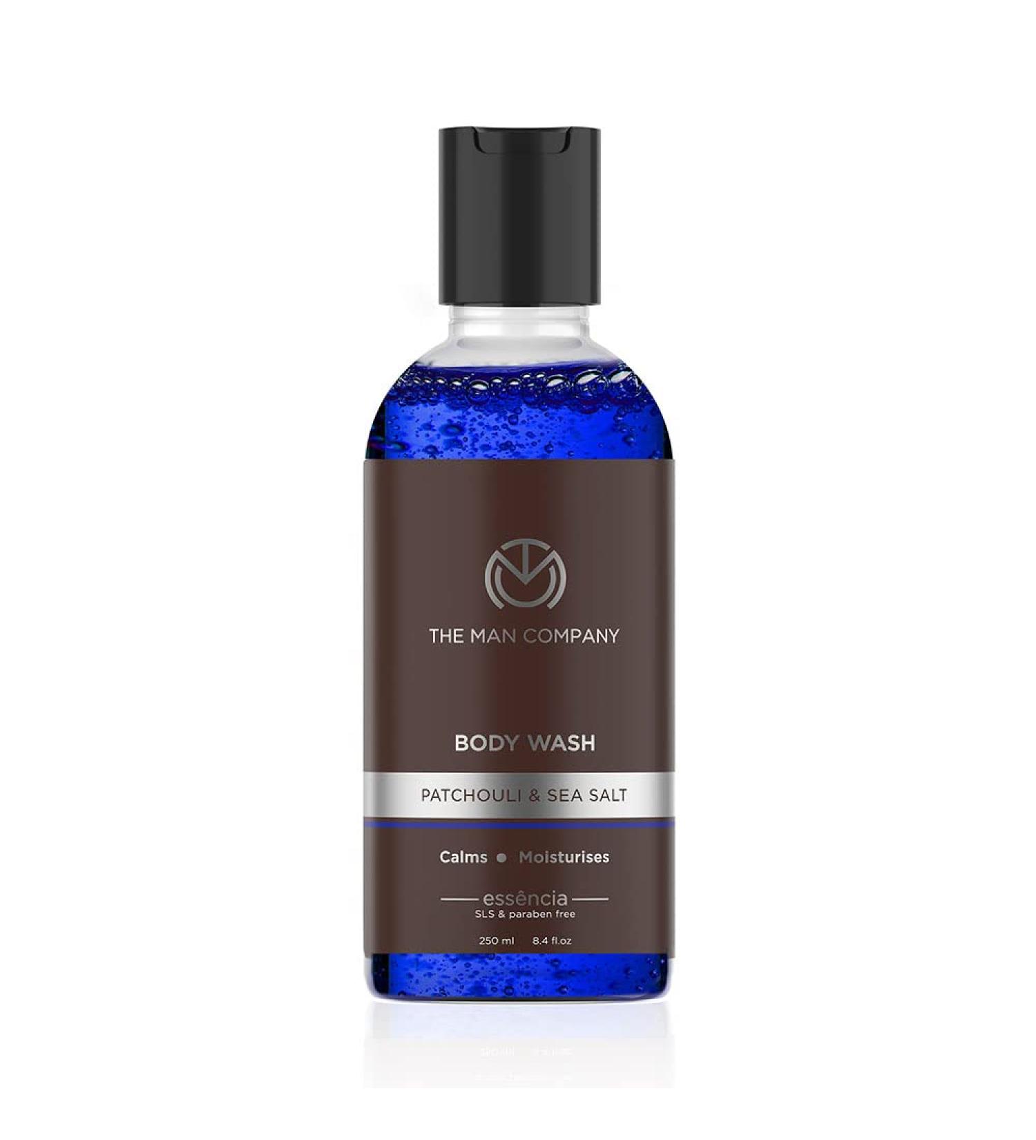 The Man Company Body Wash With Patchouli & Sea Saltsoap Free Shower Gel For Deep Moisturization & Smooth Skinsls & Paraben-Free - 250 Ml - Buy Online on GoSupps.com