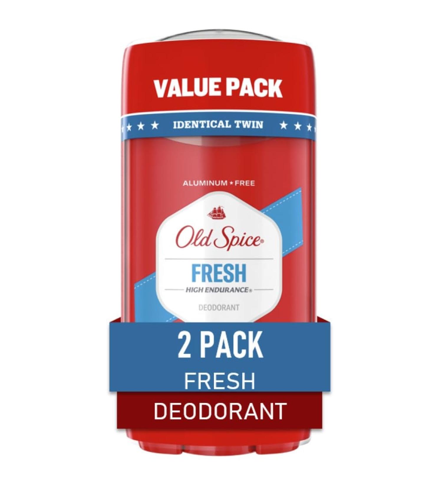 Old Spice Men's Aluminum Free Deoderant - Fresh - Pack of 2 - Buy Online on GoSupps.com