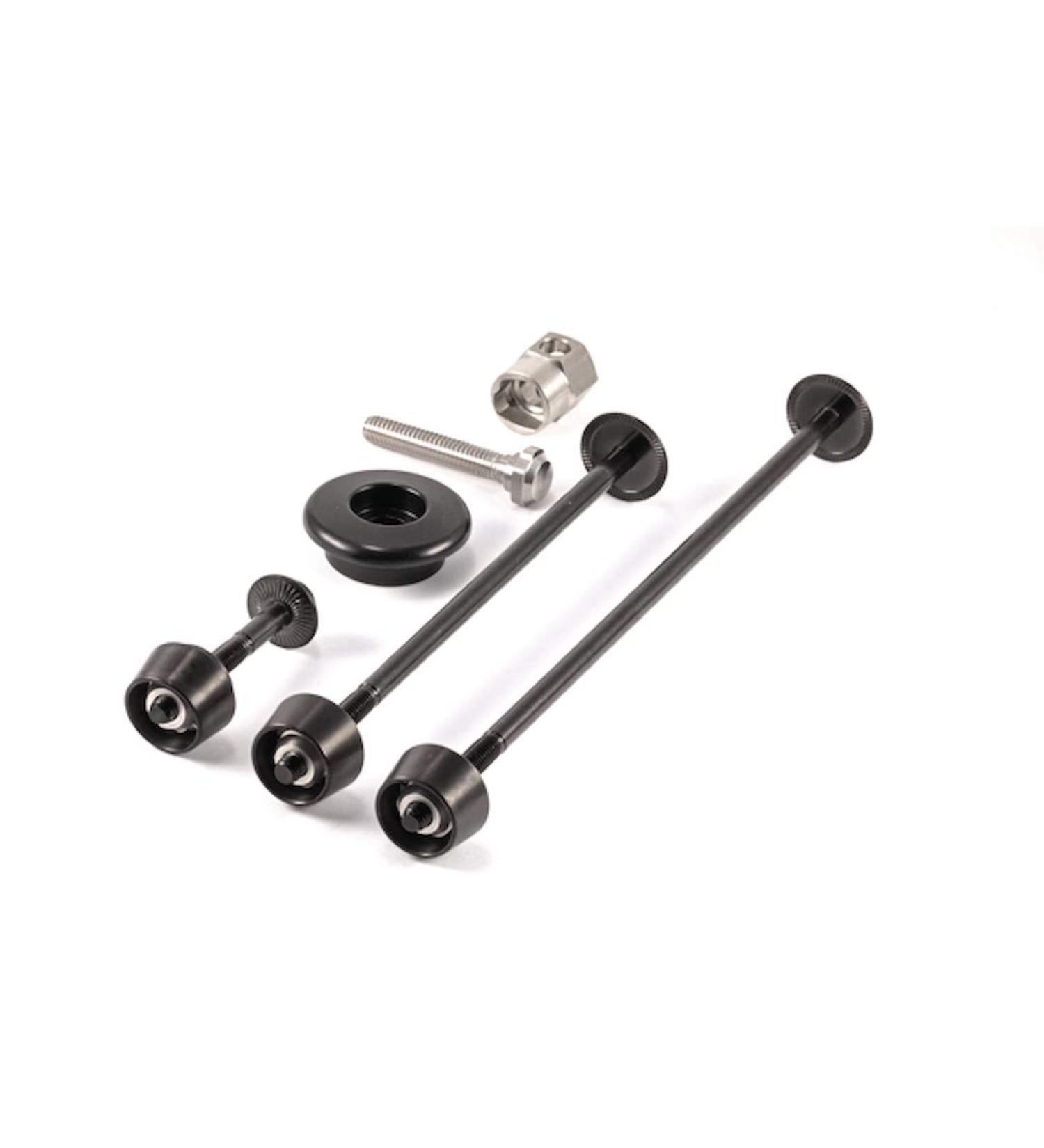 Pitlock Set 02/GA - Secure Front & Rear Wheel Seat Post Ahead System - Black | International Shipping Available - Buy Online on GoSupps.com