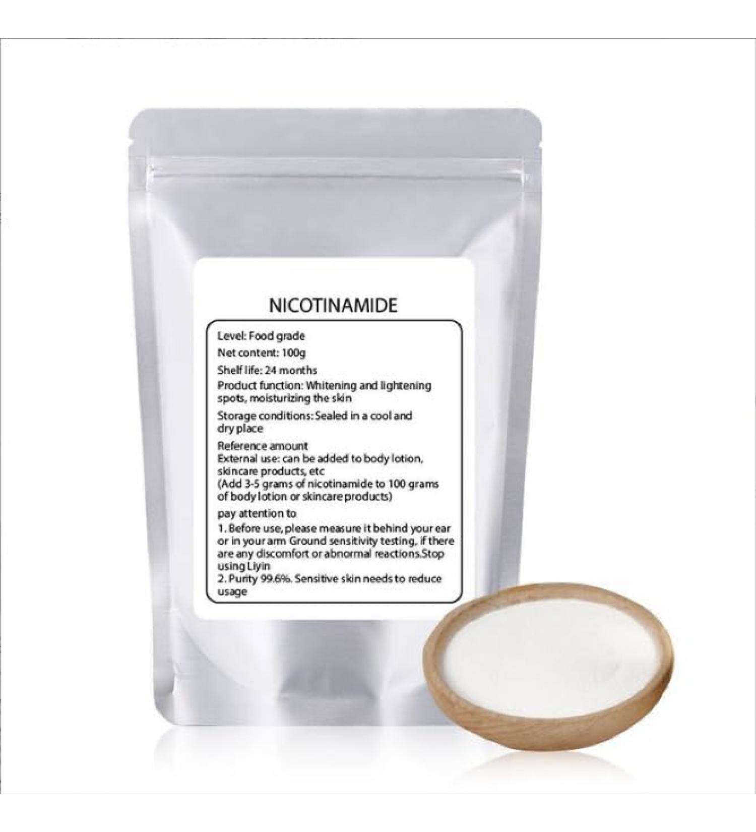 blloocod Pure Niacinamide Powder for Skin Care (Vitamin B3) DIY Niacinamide Serum Niacin Powder Cosmetic Grade 100g / 3.5Oz - Buy Online on GoSupps.com