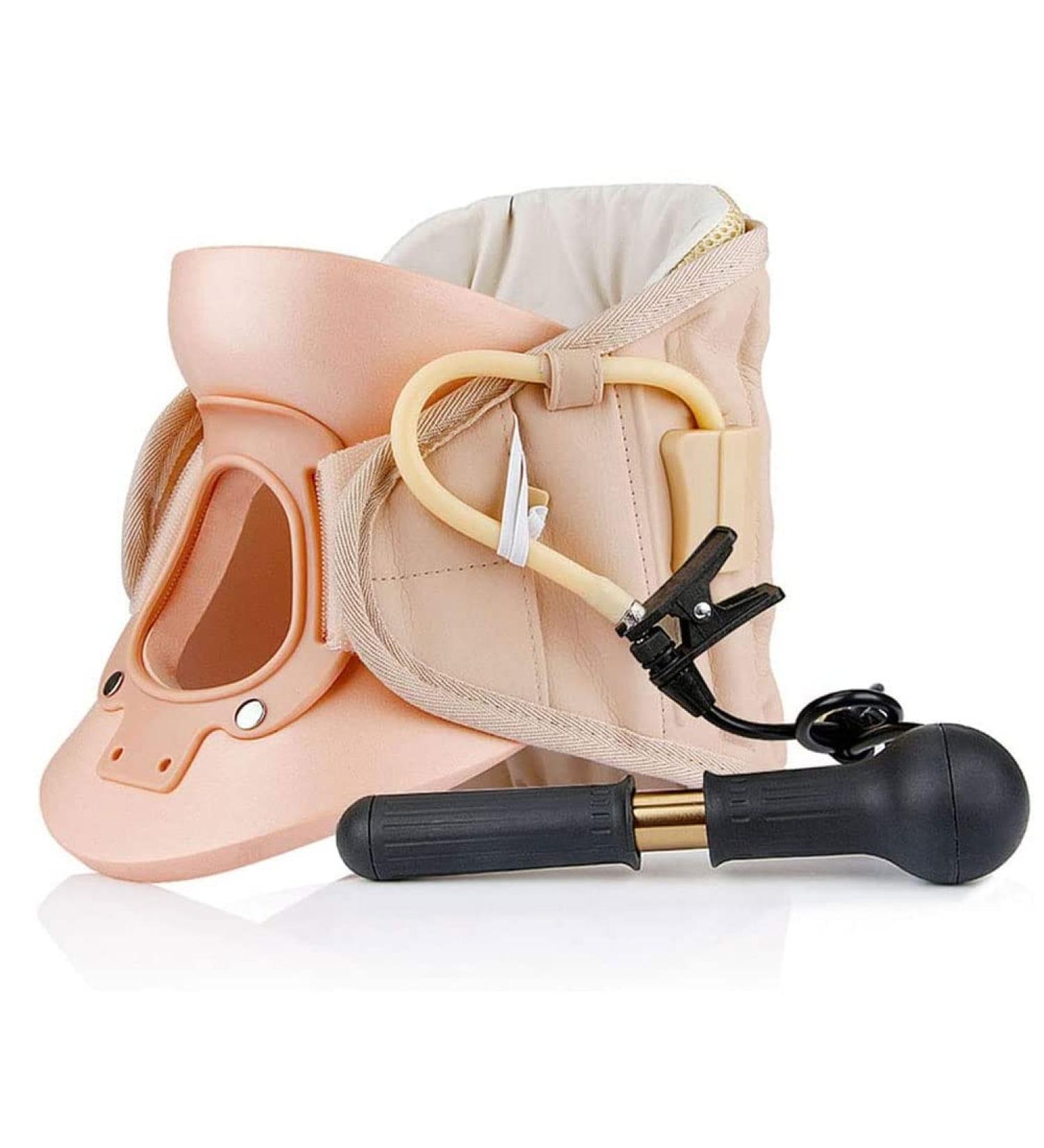 Inflatable Cervical Neck Traction Device Heating Neck Stretcher Correction Repair Physiotherapy Spine Massager for Home Traction Spine Alignment Large - Buy Online on GoSupps.com